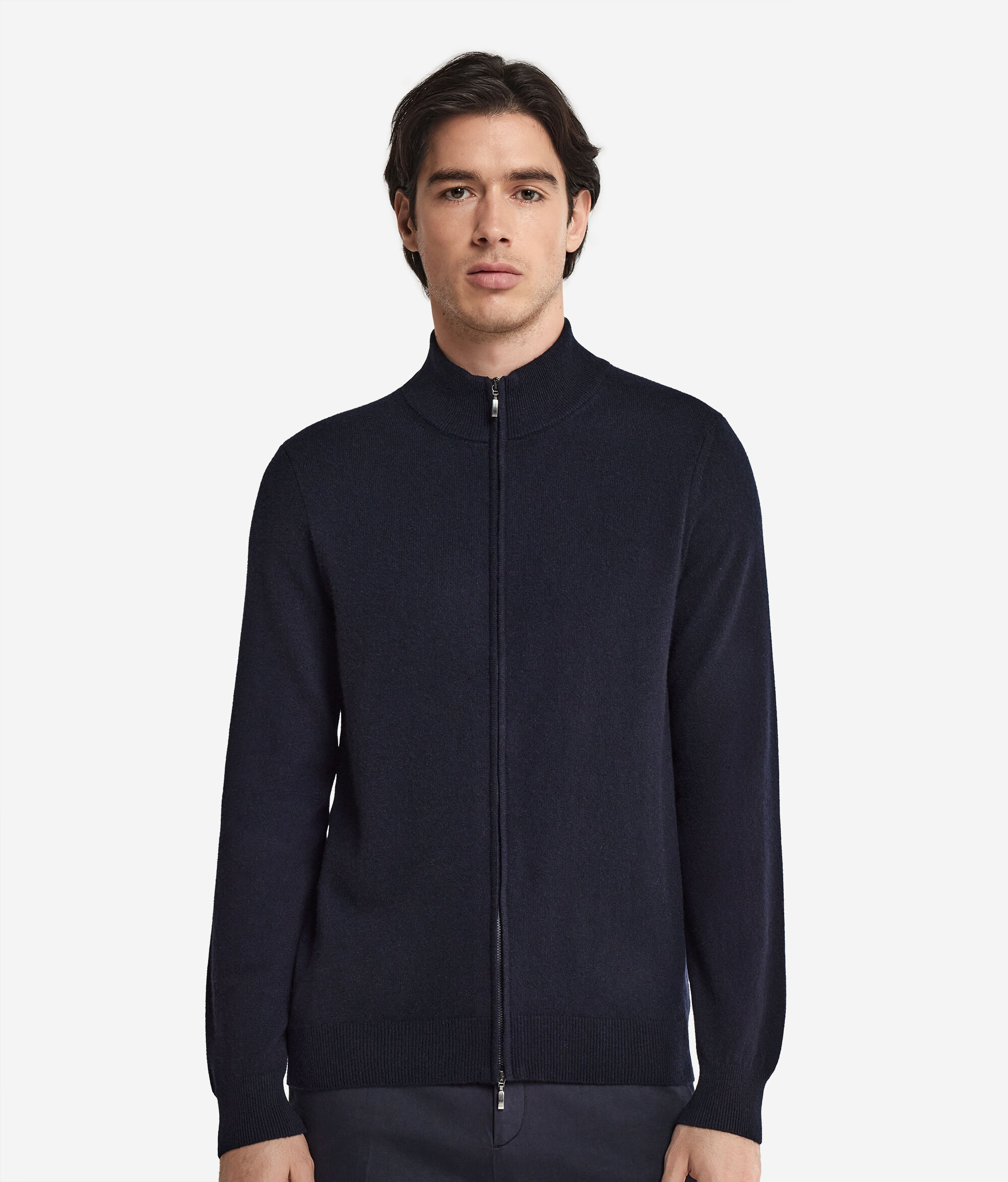 Gilet homme à fermeture éclair en cachemire ultra-doux