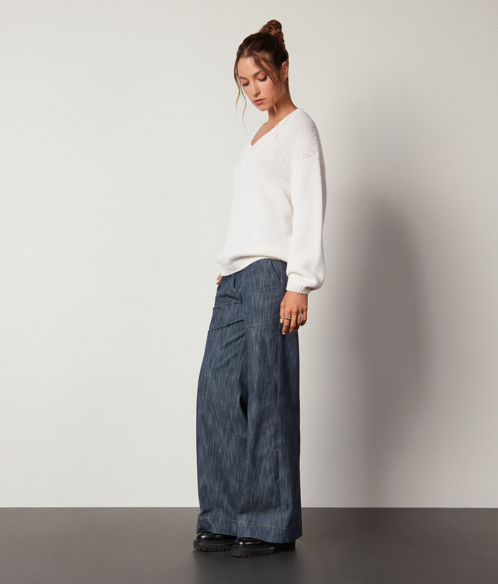 Ultrasoft Cashmere Triko V Yaka Kazak