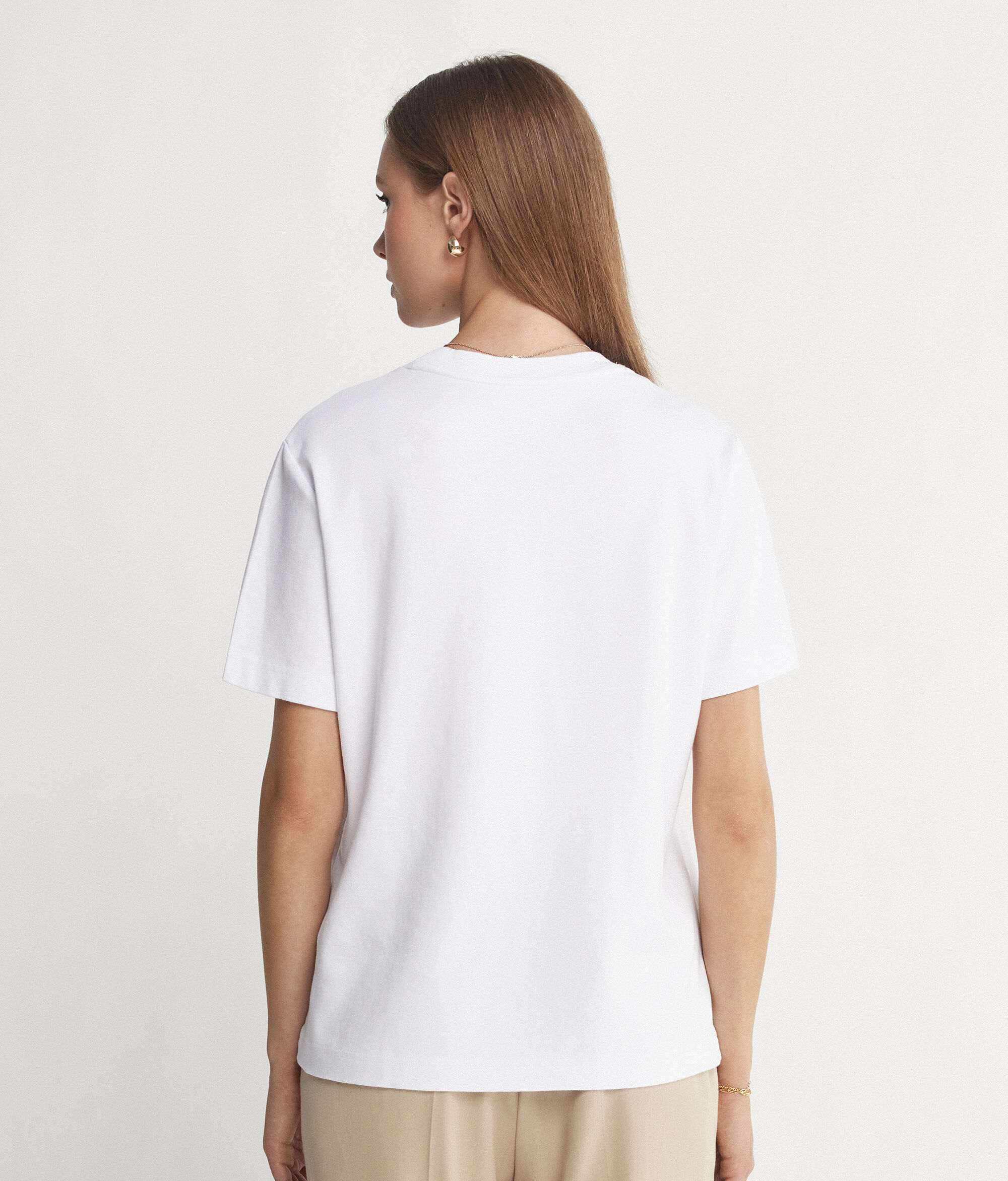 Round-Neck Cotton T-Shirt