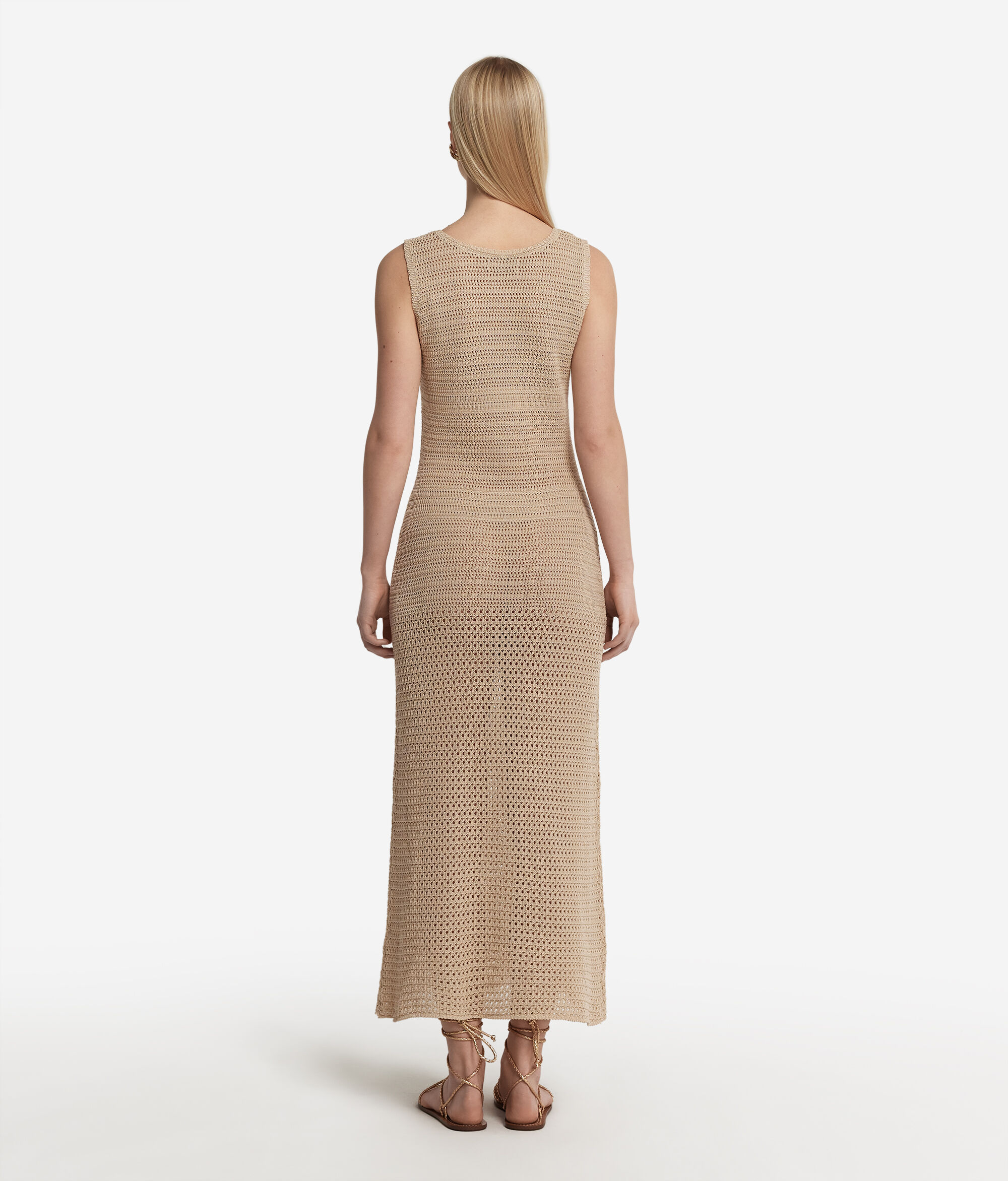 Kleid mit Blütenpatch aus Baumwolle