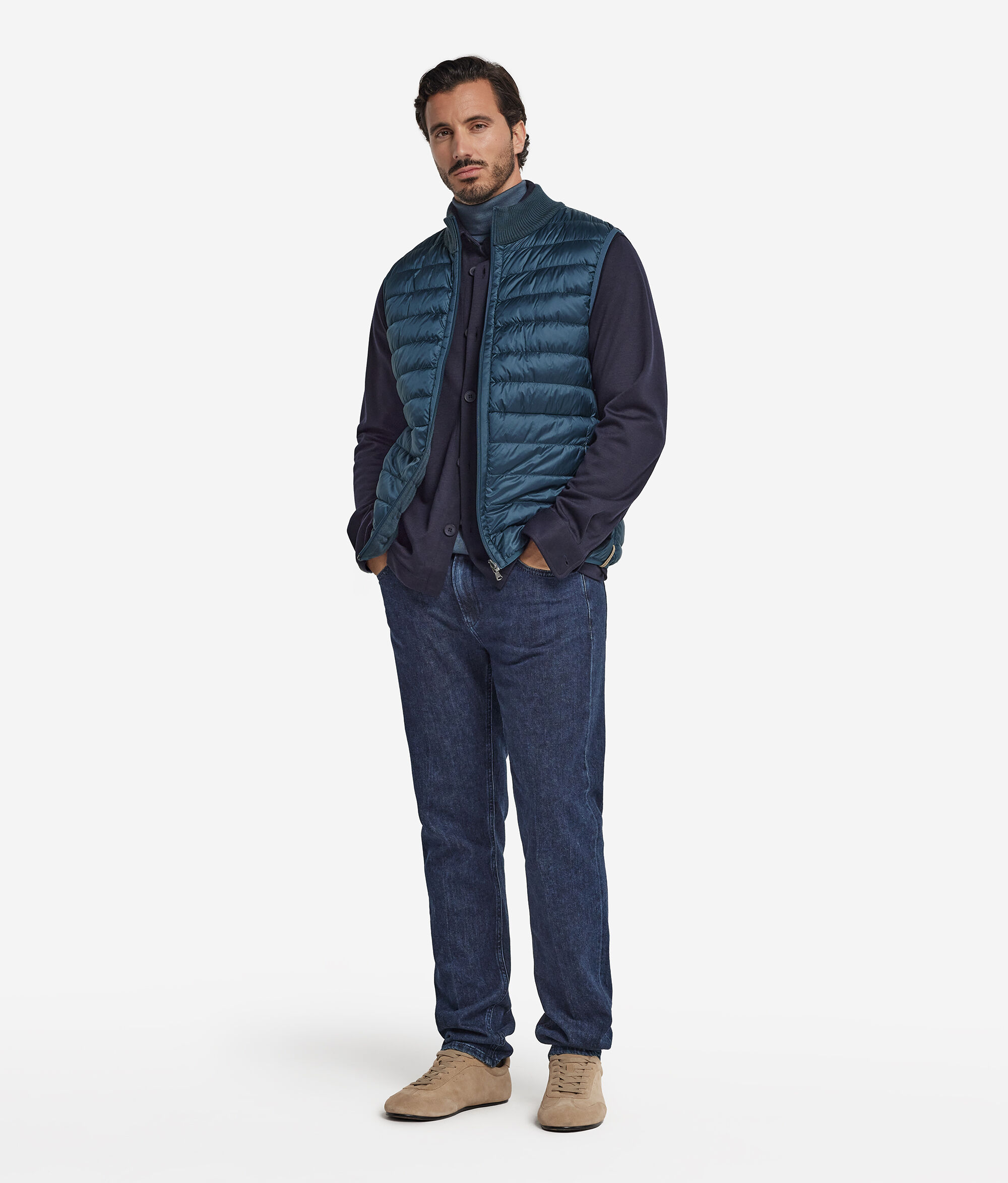 Reversible Cashmere Down Gilet