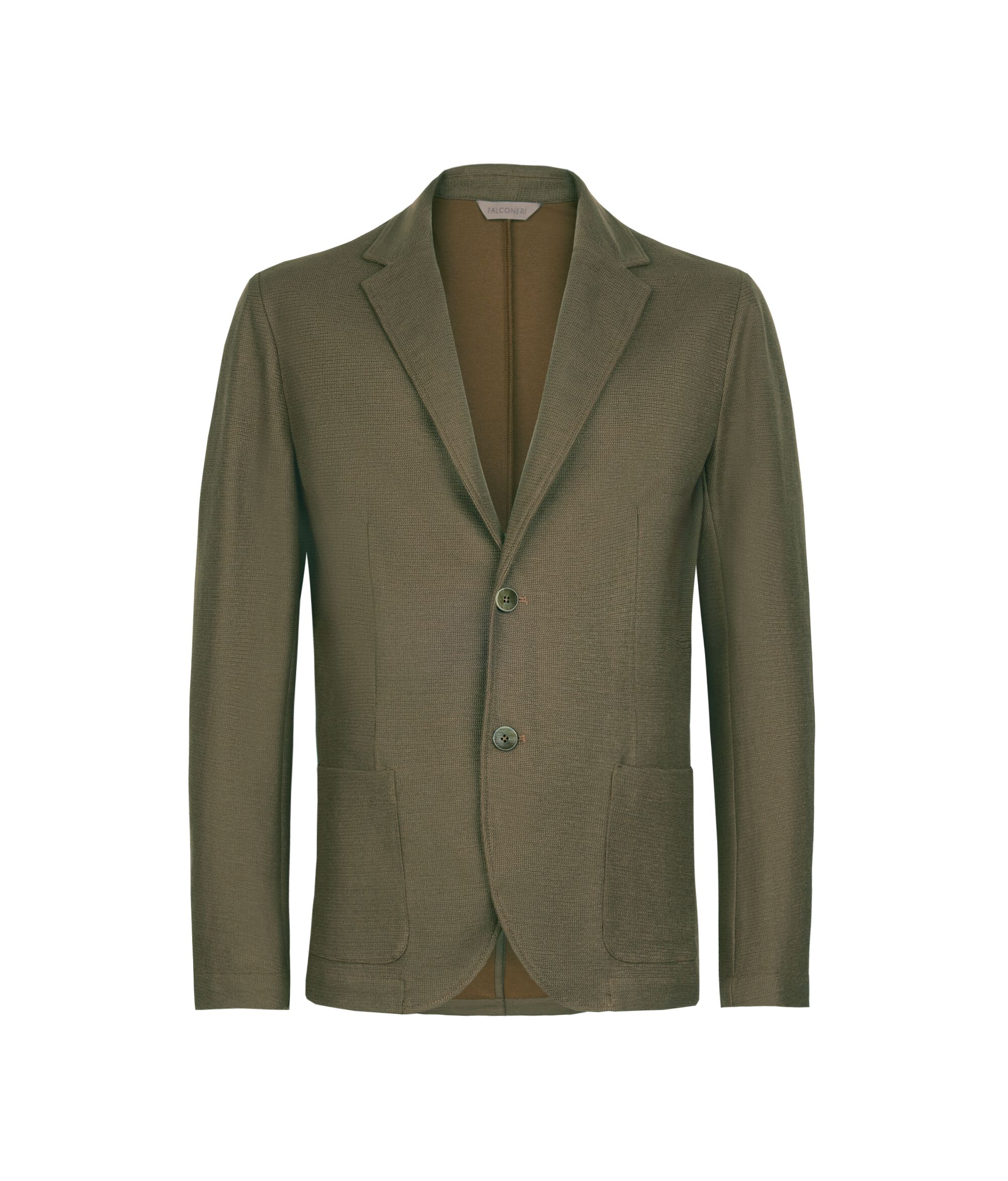 Cotton linen waffle jacket