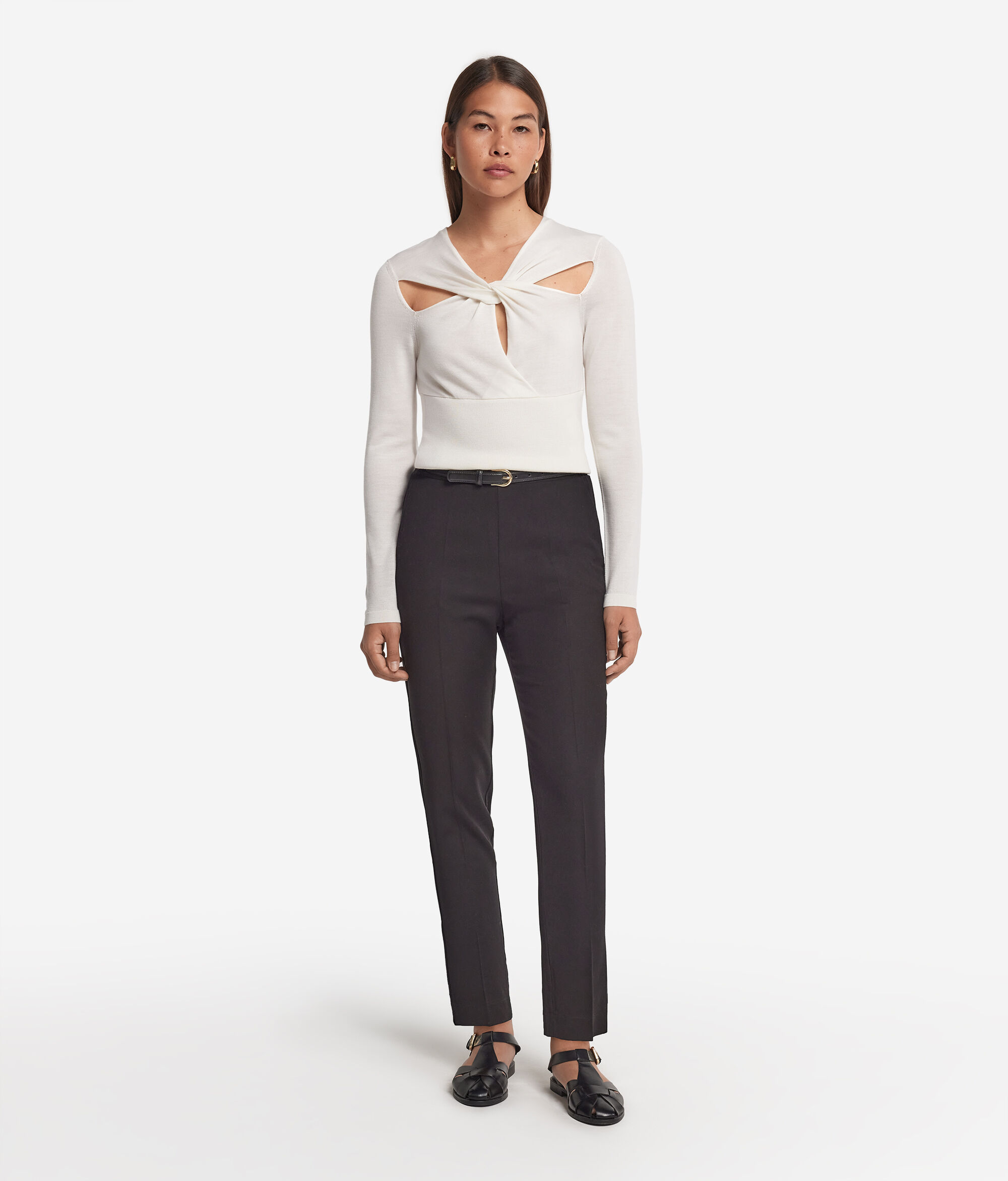 Μπλούζα με Κρουαζέ Ντεκολτέ από Ultrafine Cashmere