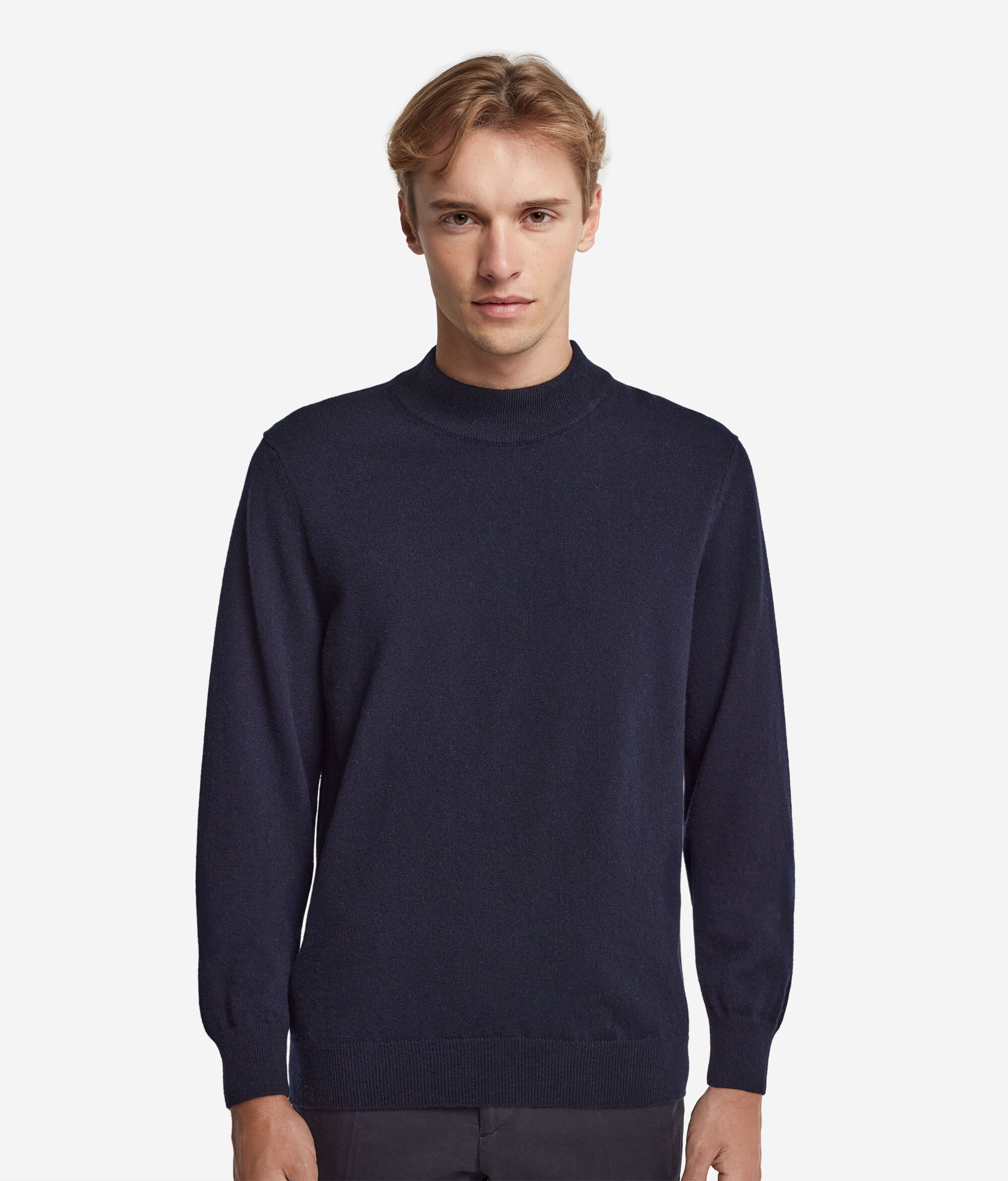 Pull à col montant en cachemire ultra-doux