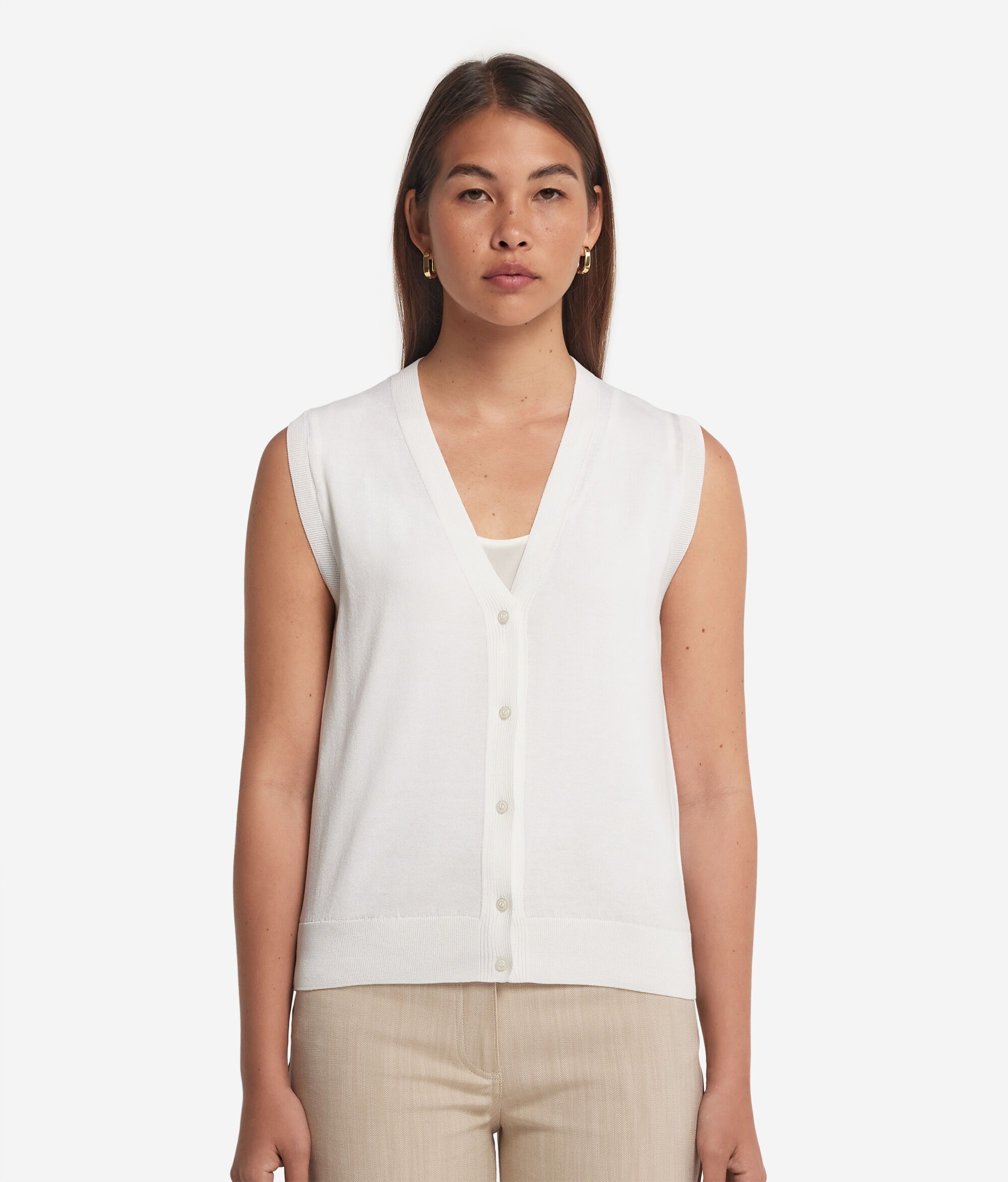 Gilet in Seta Cotone