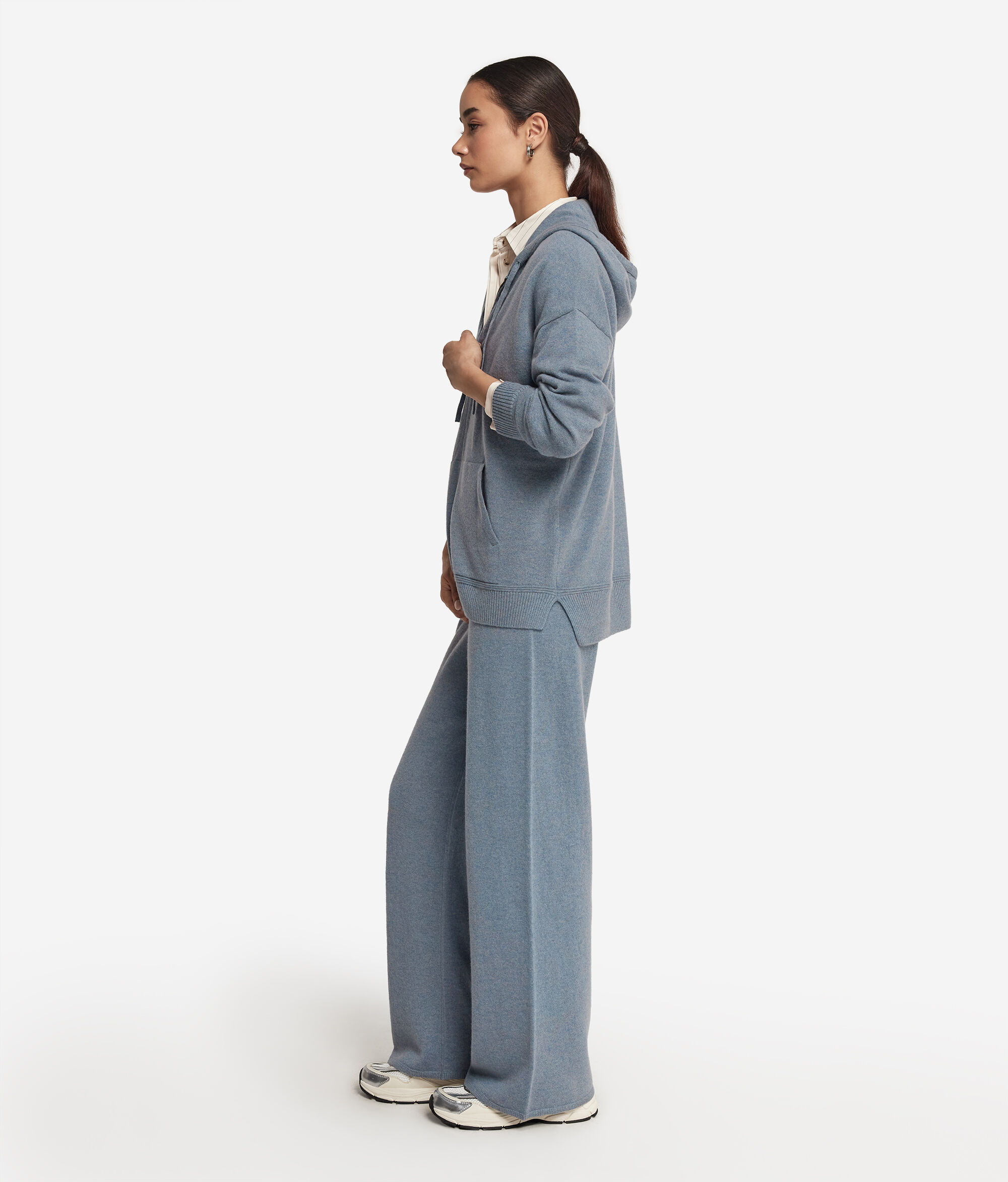 Hooded Ultrasoft Cashmere Sweatshirt