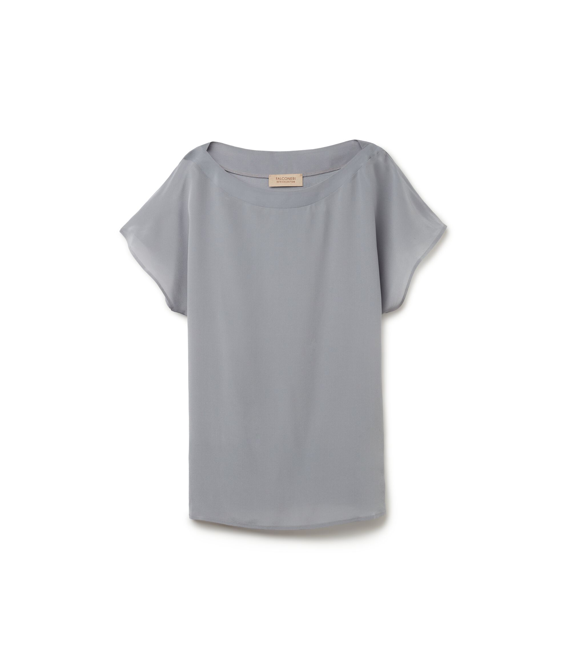 Silk and Modal Boat-Neck T-Shirt