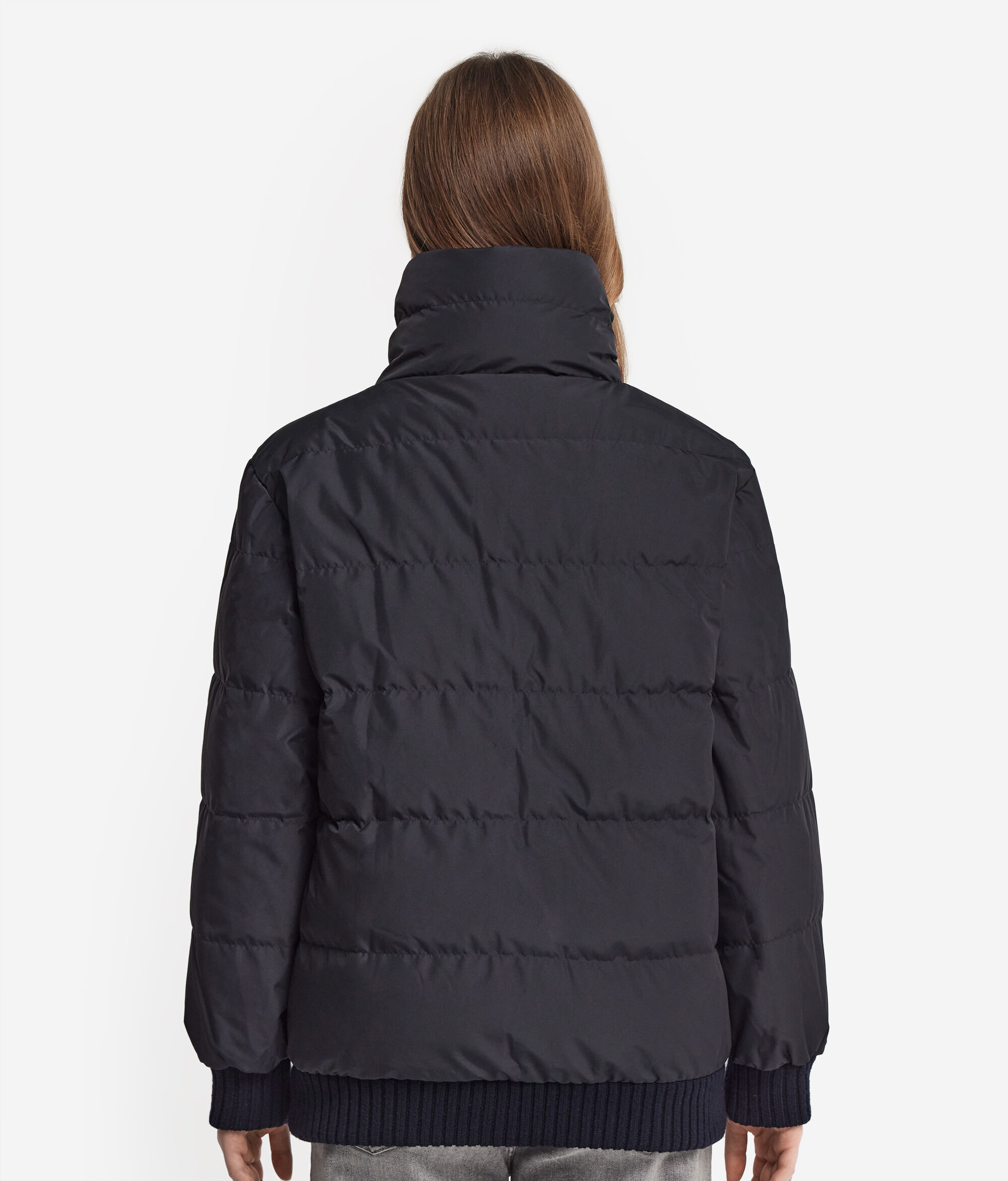 Cashmere Tricot Reversible Down Jacket
