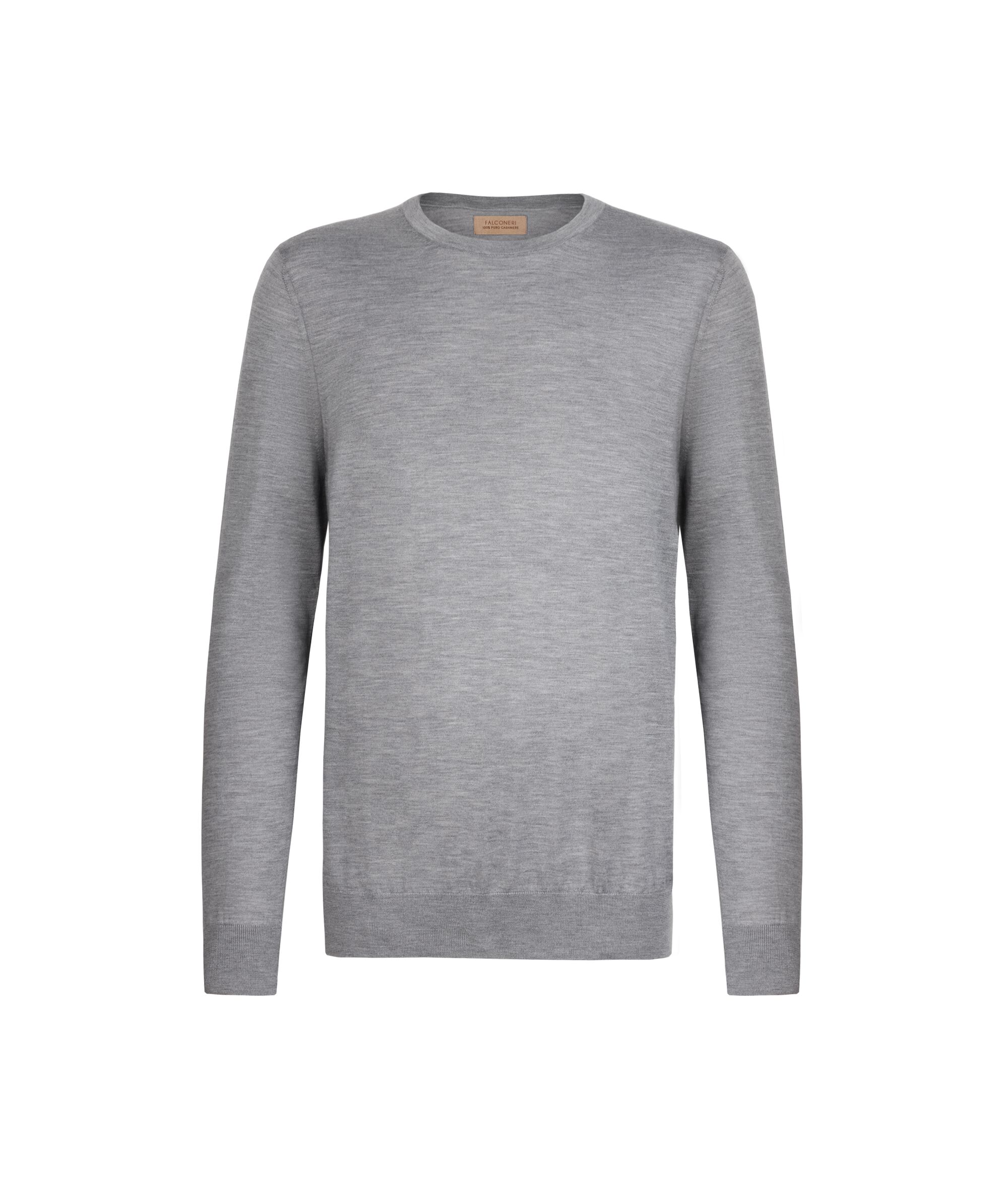 Jersey con cuello redondo de cashmere ultrafine