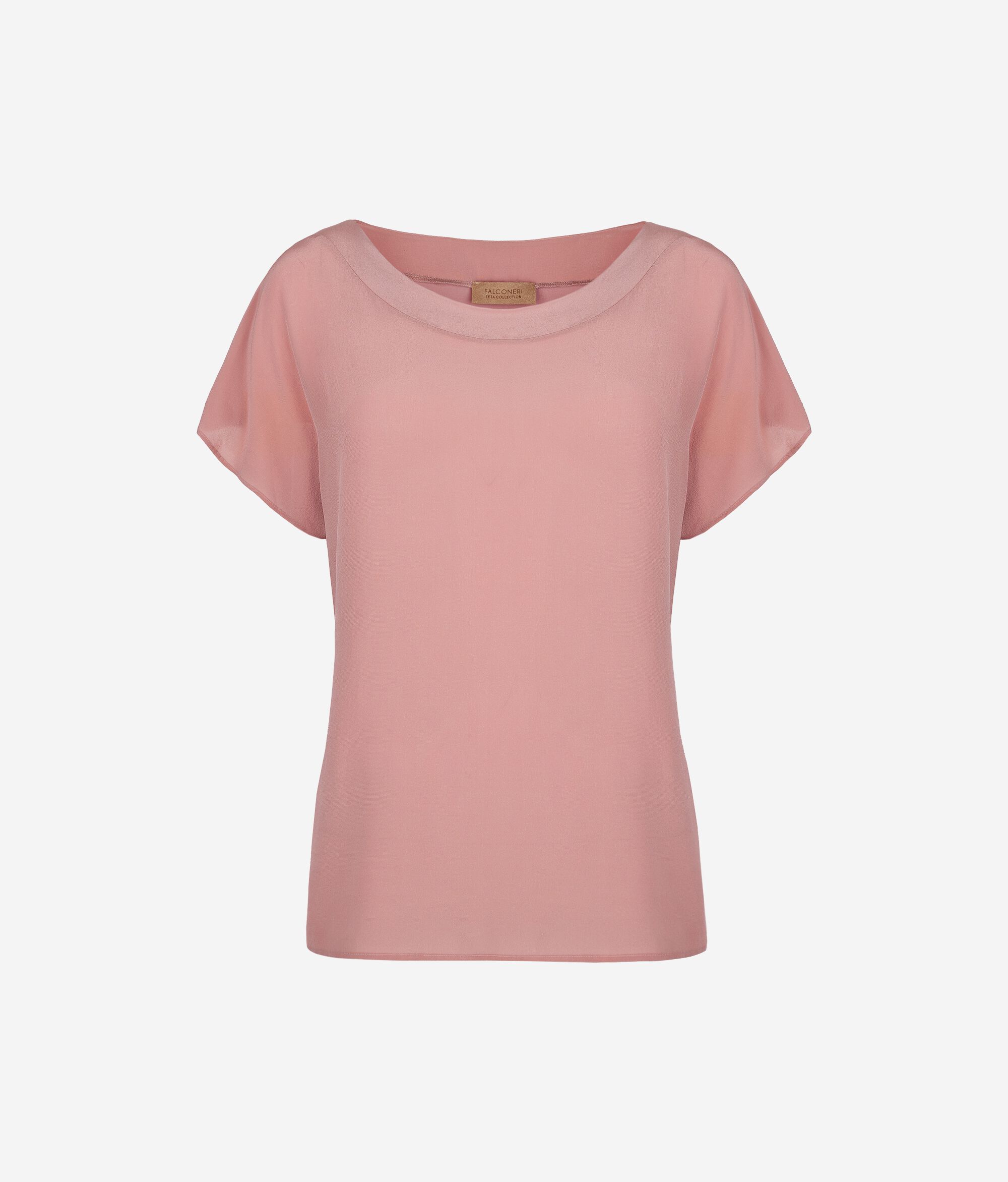 Silk and Modal Boat-Neck T-Shirt