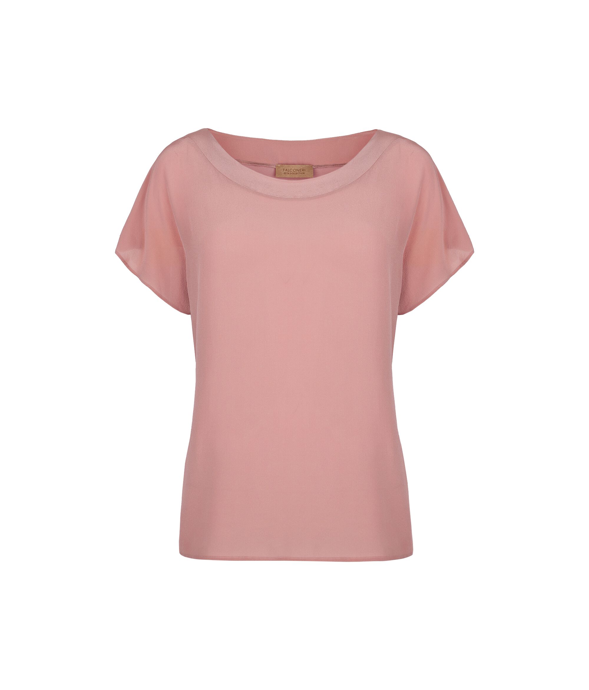 Silk and Modal Boat-Neck T-Shirt