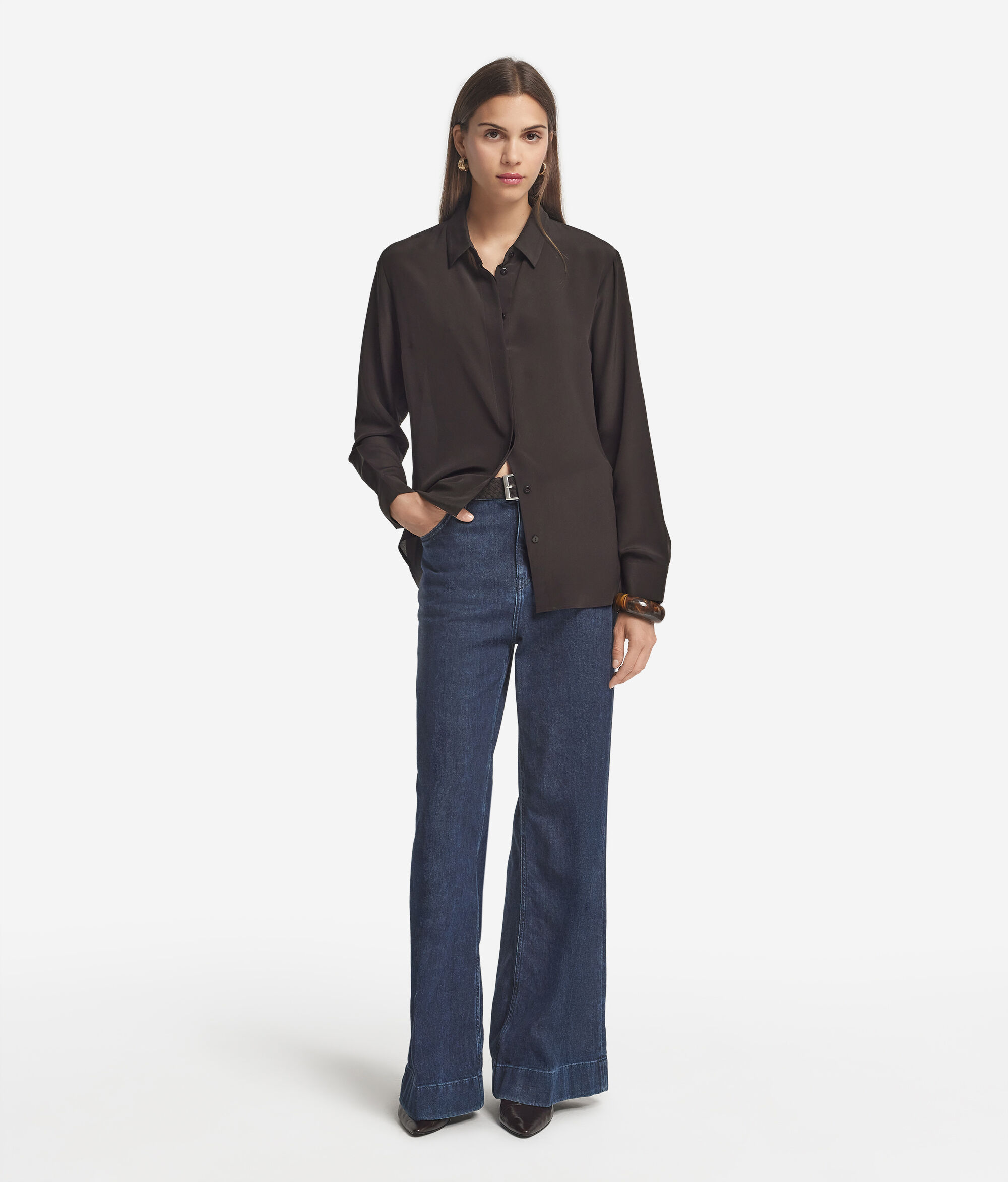 Silk Collared Shirt