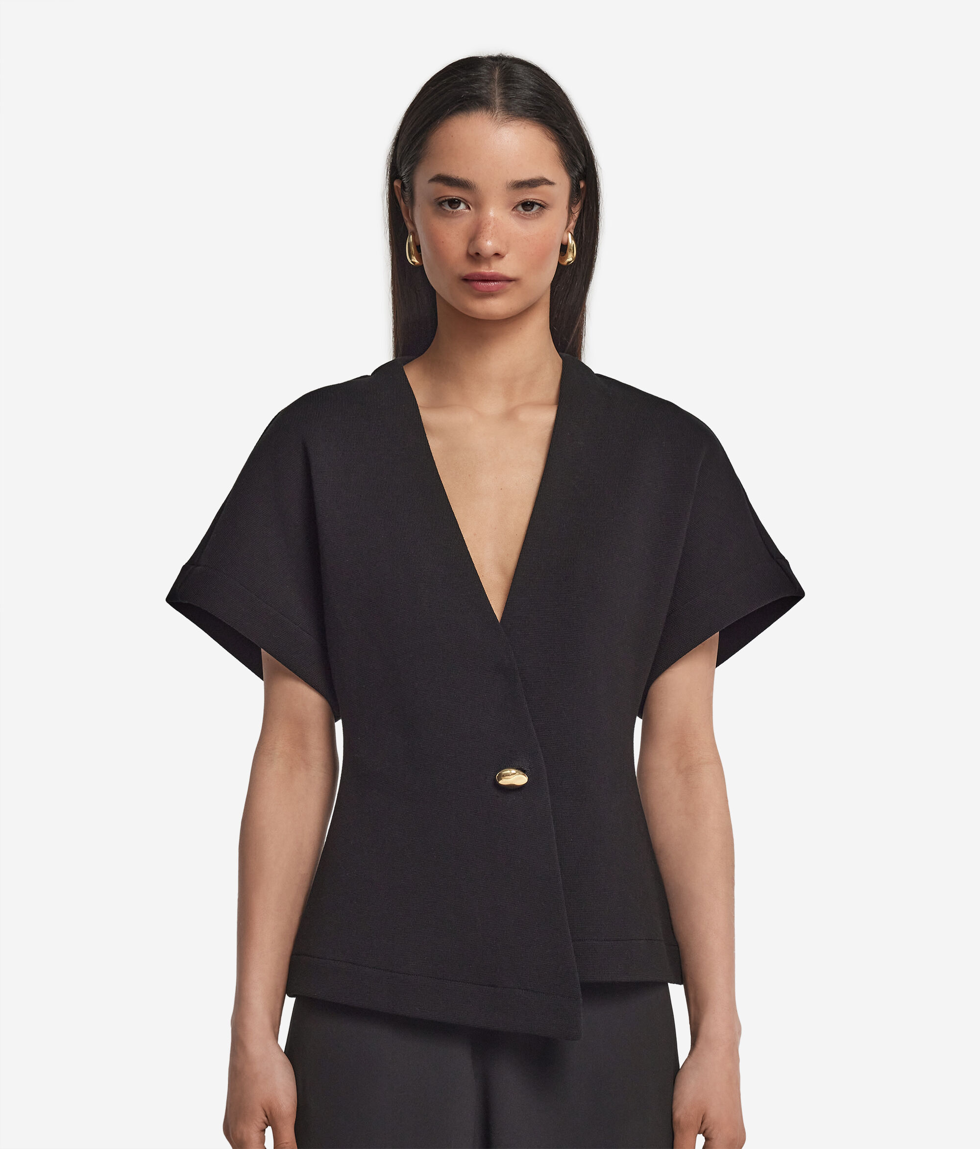 Sacou cu Mânecă Scurtă Kimono