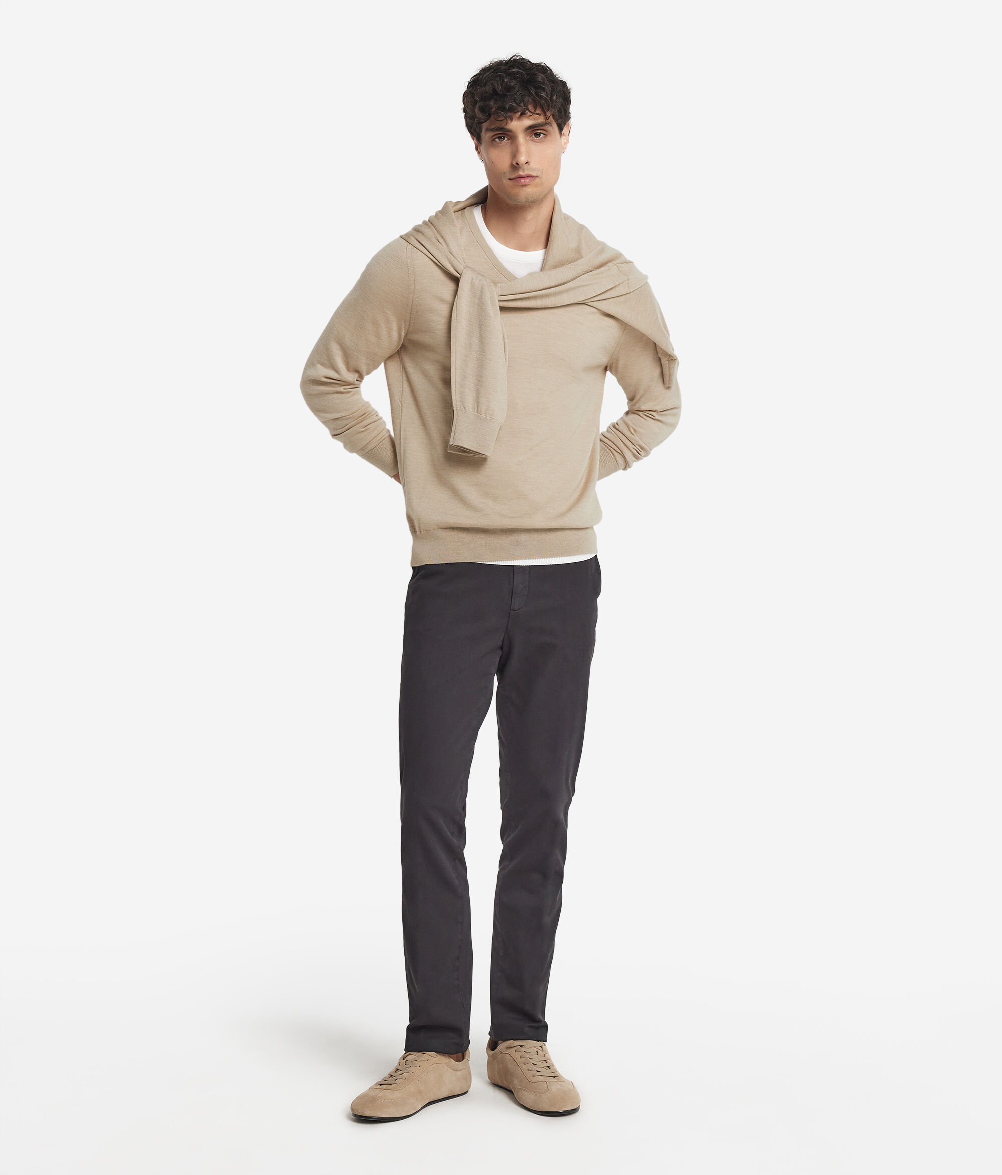 Maglia con scollo V in Cashmere Ultrafine