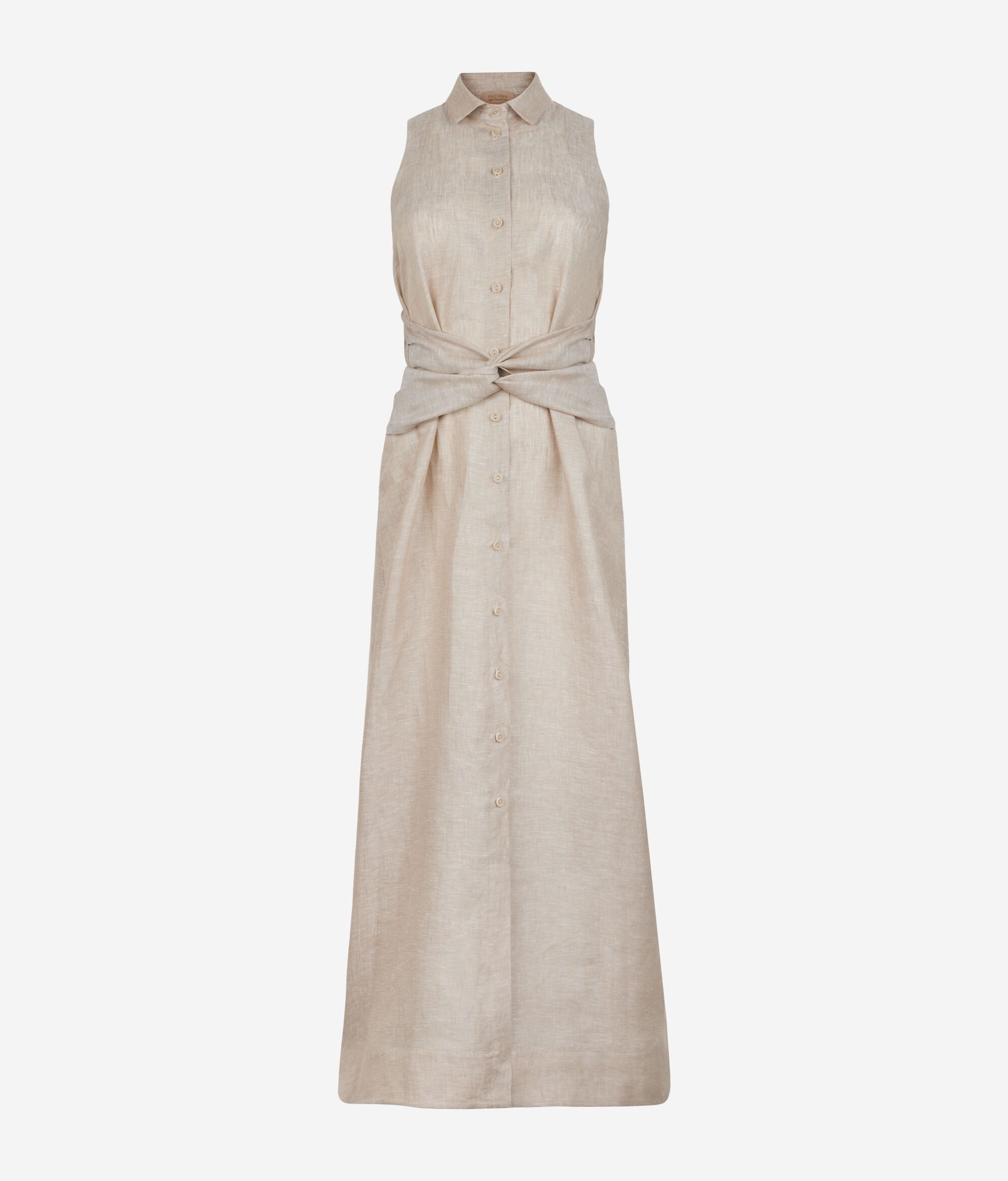 Linen Cross-Band Dress