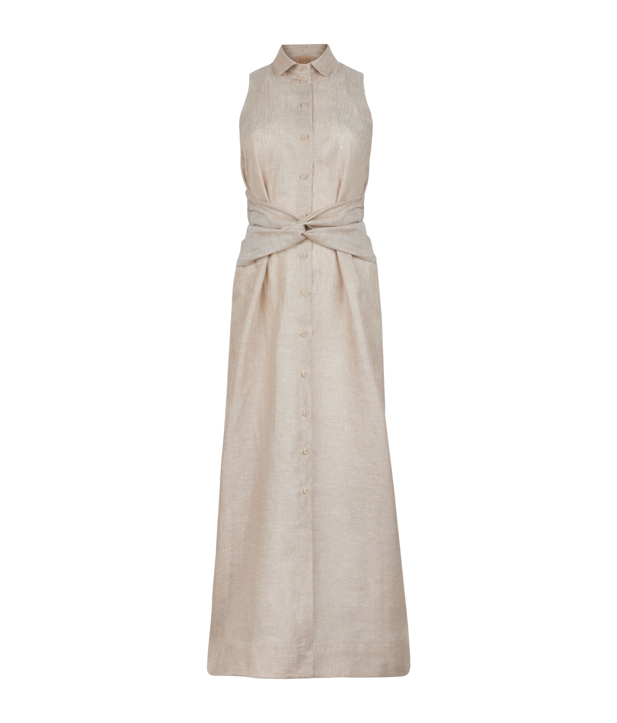 Linen Cross-Band Dress