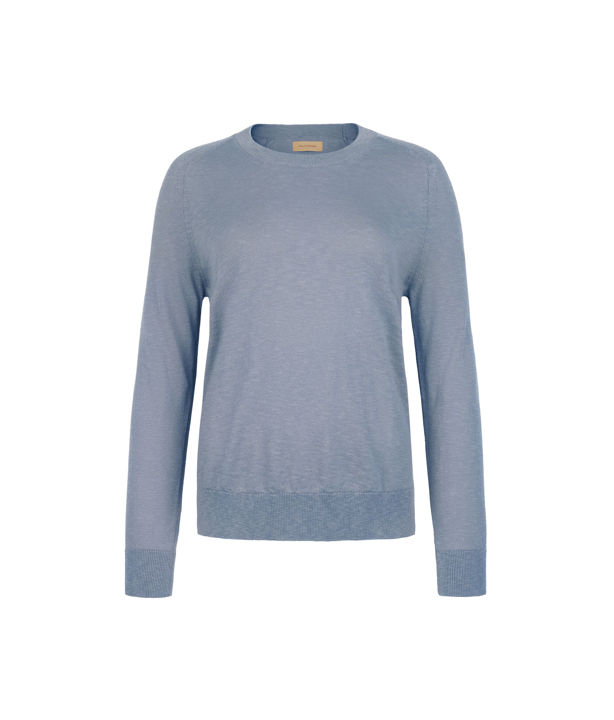 Long Sleeve Crew Neck Twist Sweater_9229