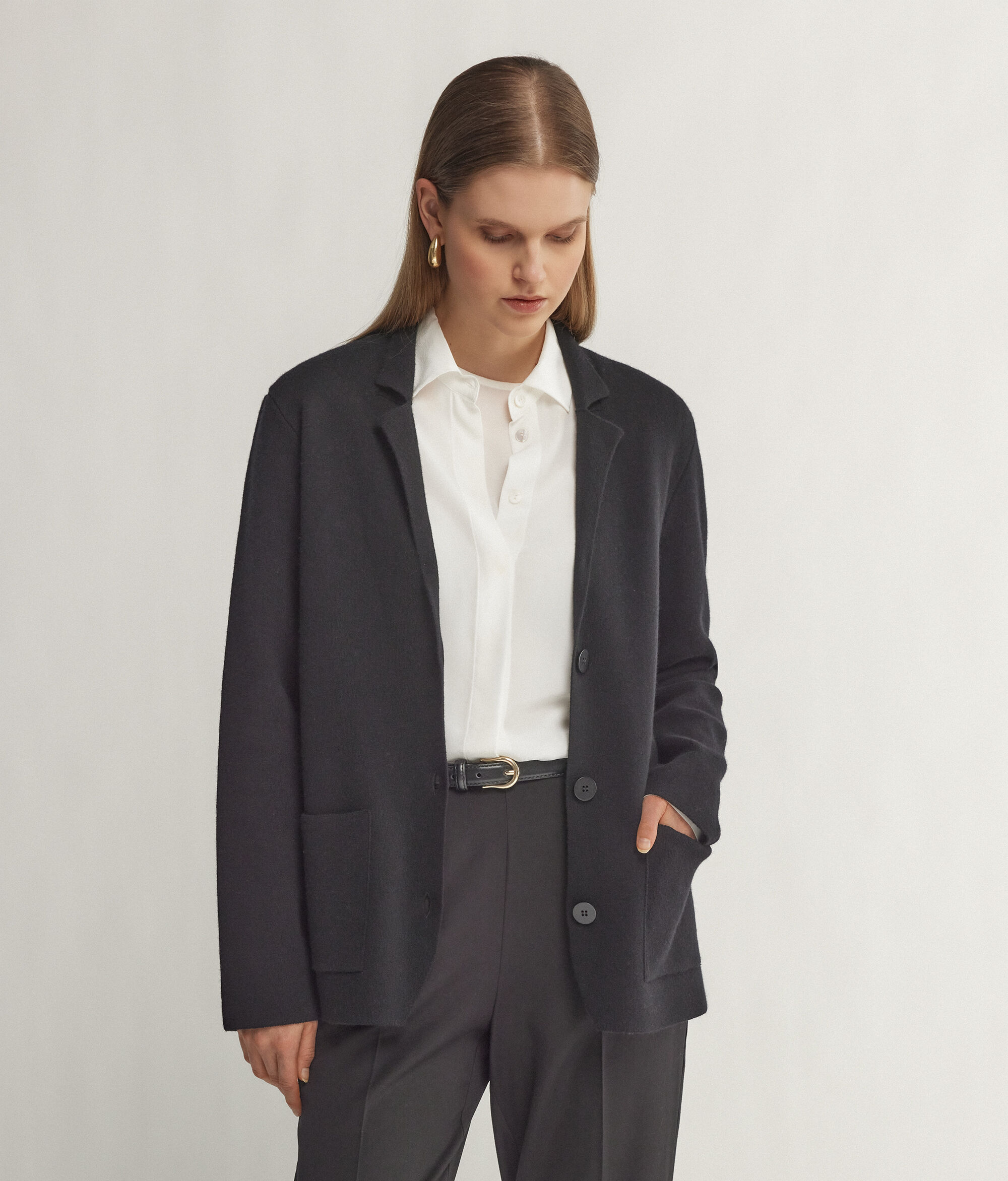 Gyapjú Tweed Blézer