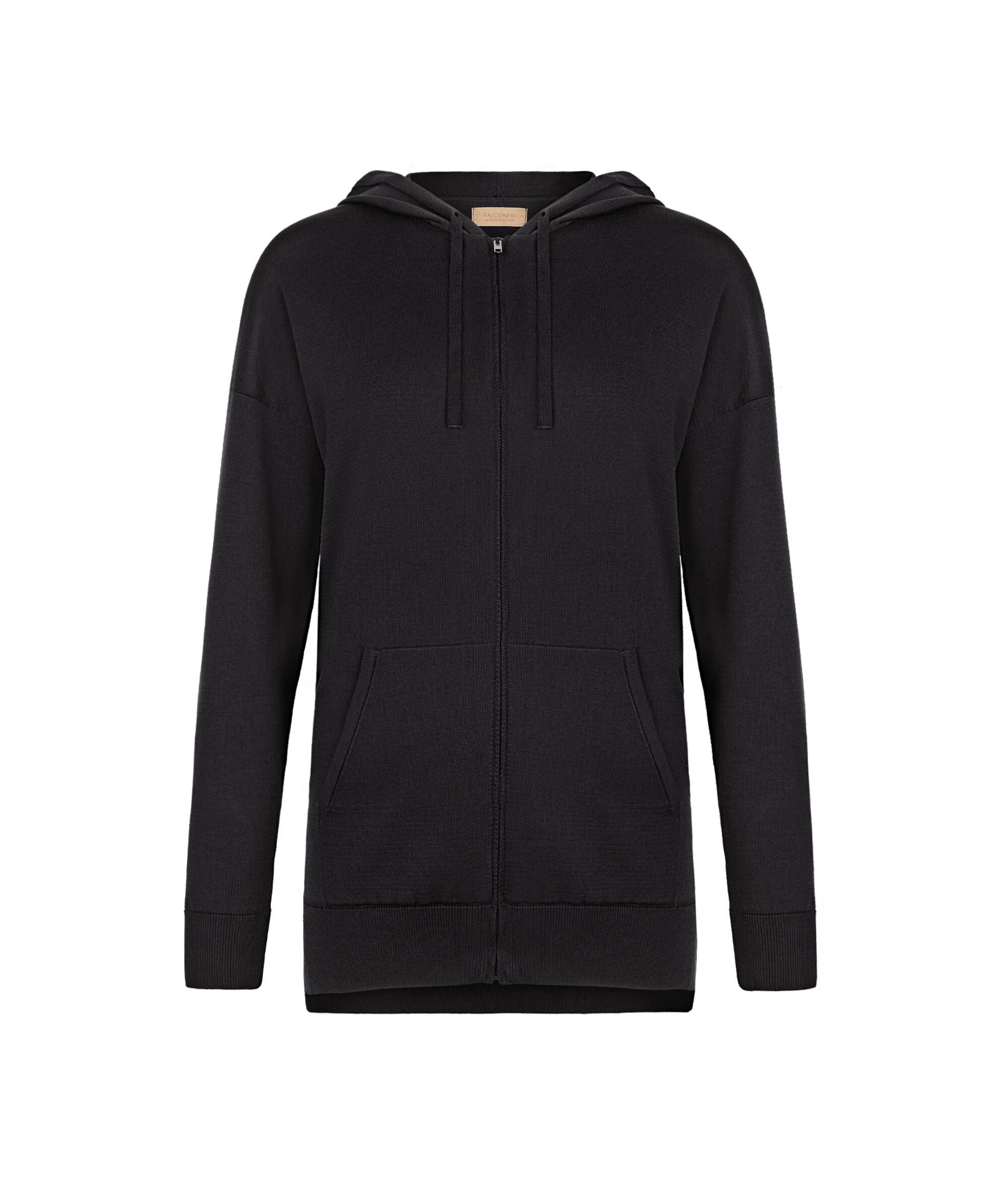 Sudadera de seda y algodón con capucha