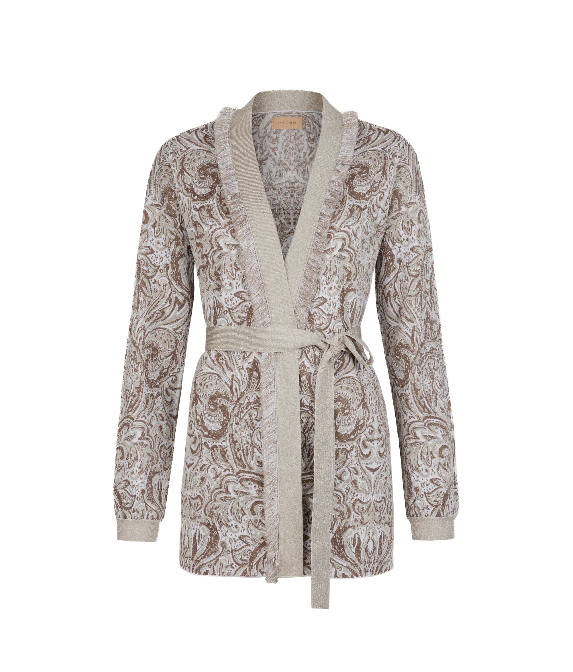 Cárdigan jacquard cachemir