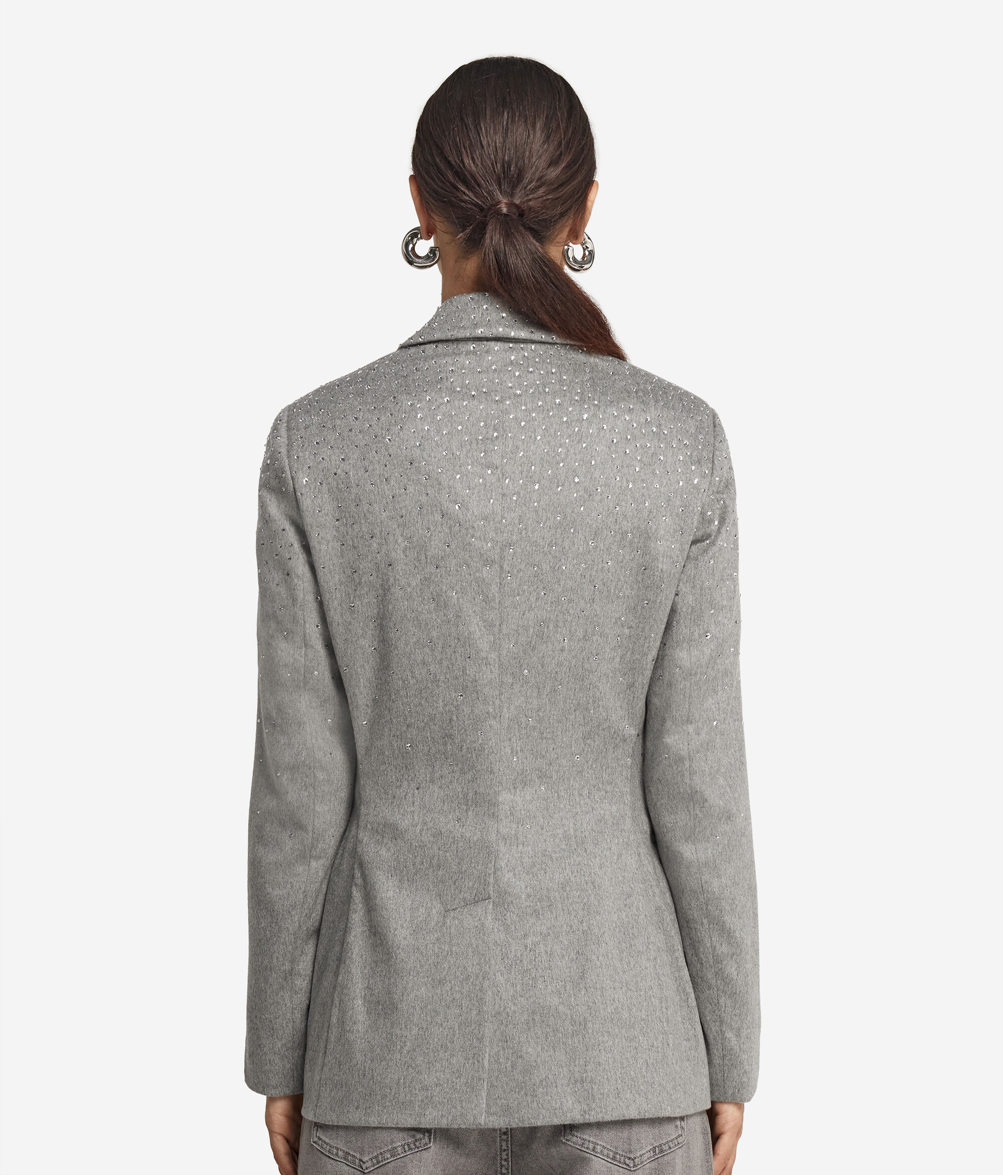 Cashmere Blazer with Rhinestones