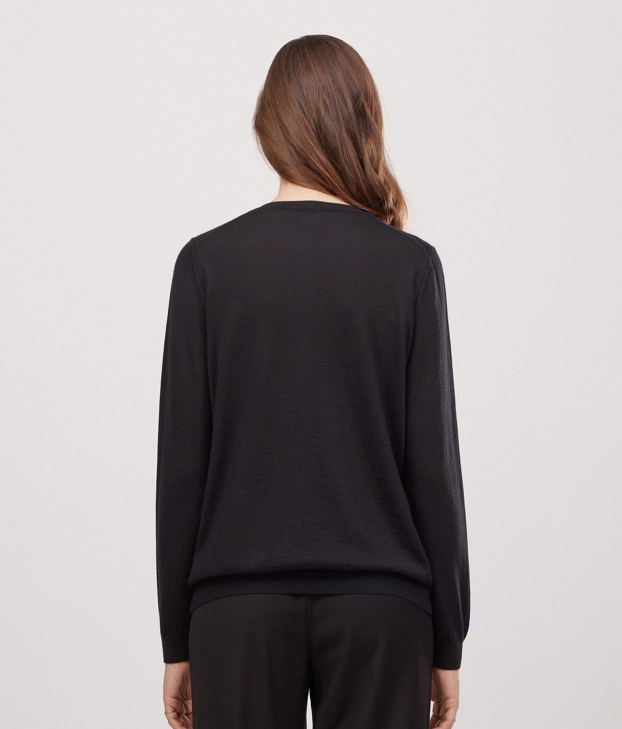 Round-Neck Ultrafine Cashmere Cardigan