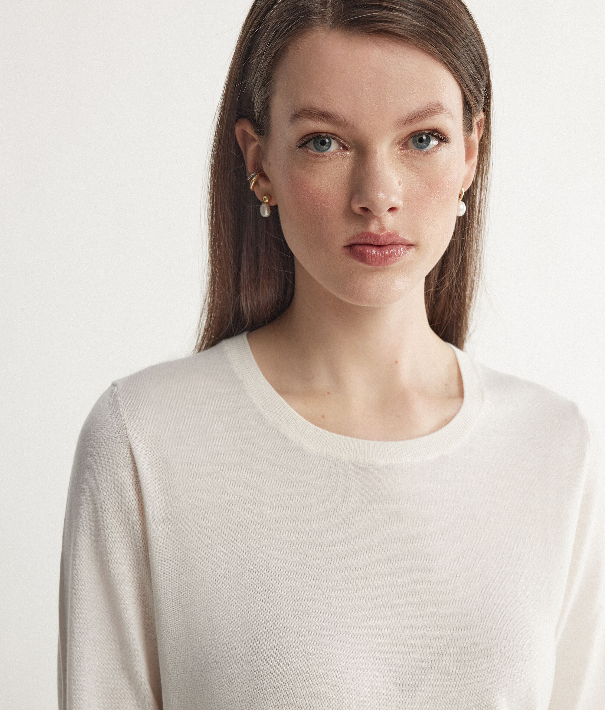 Round-Neck Ultrafine Cashmere Jumper