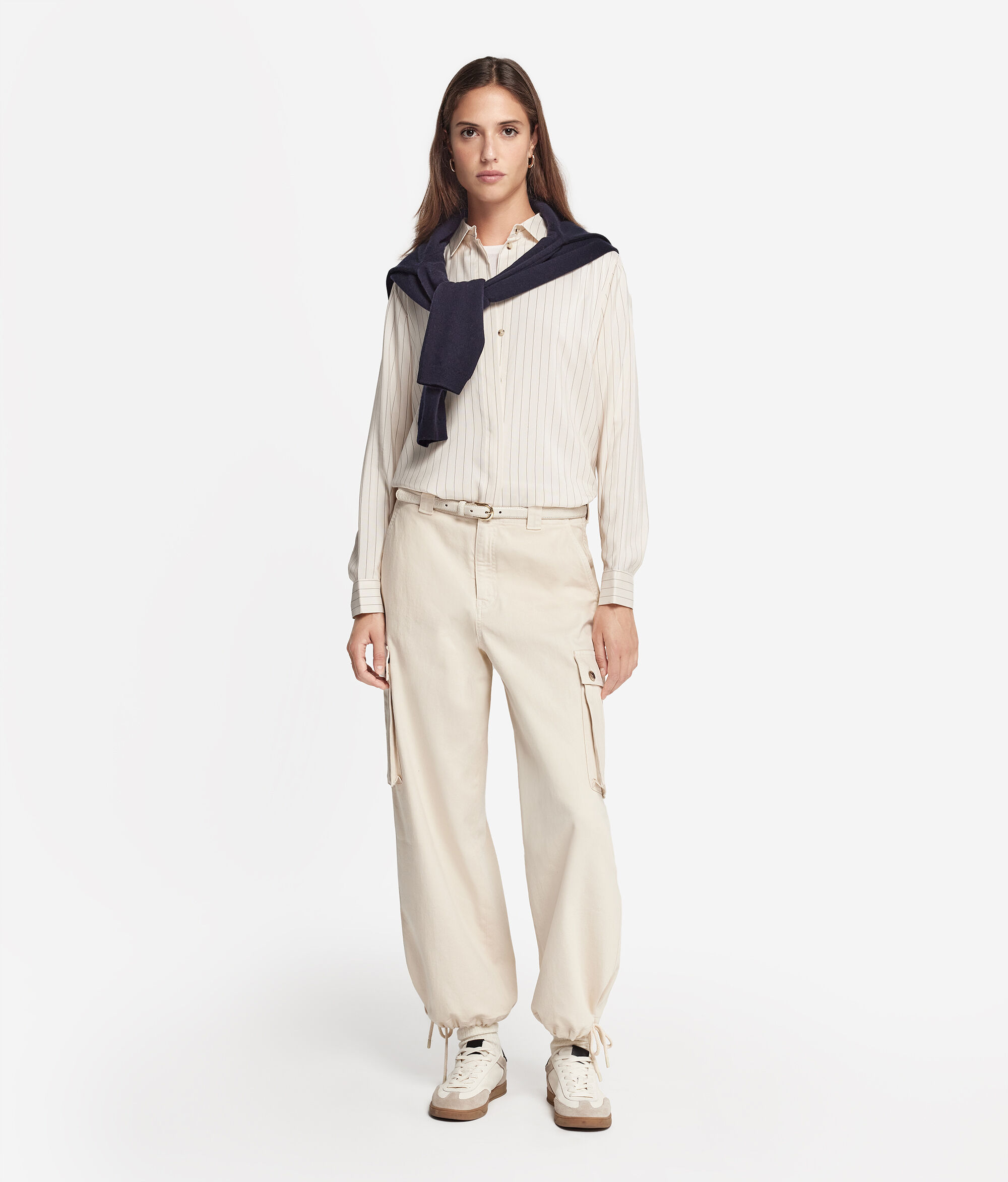 Camicia Rigata in Seta