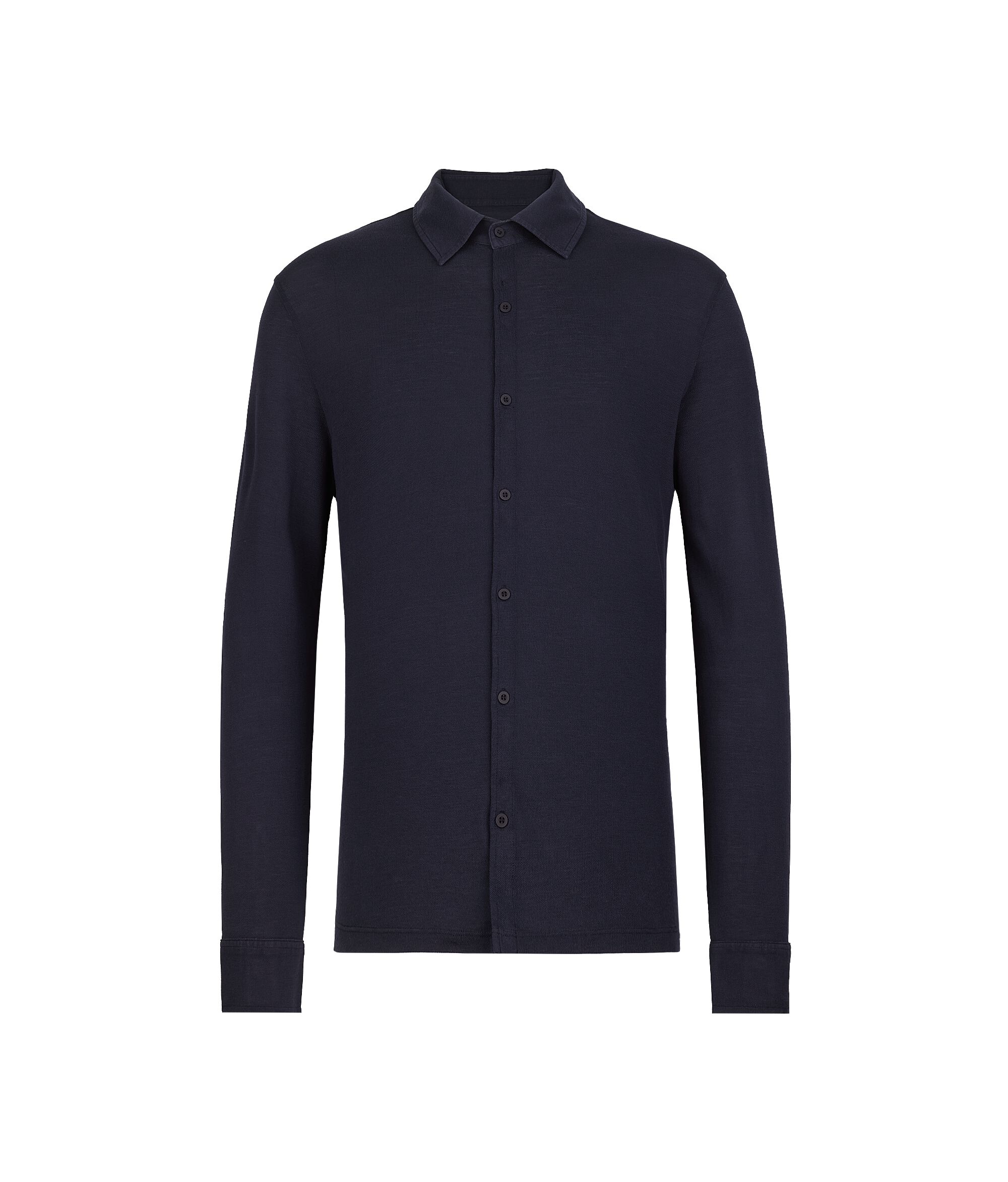 Cotton and Silk Piqué Shirt