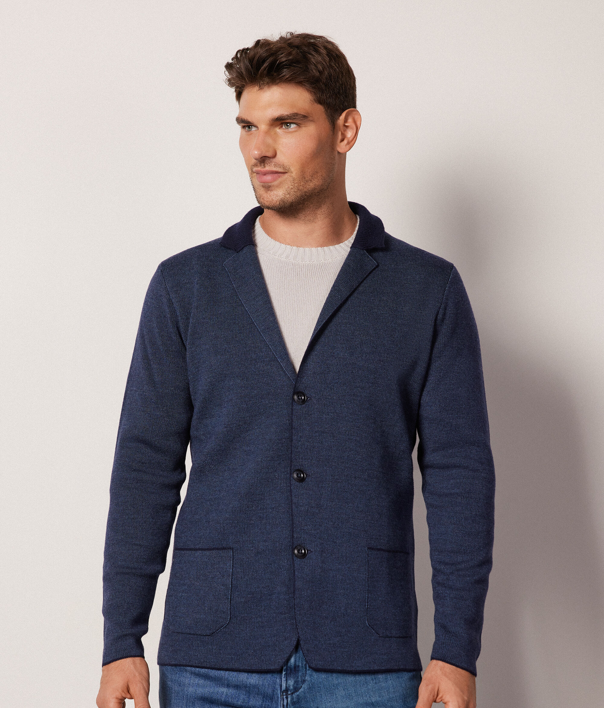Chaqueta de tweed de hombre