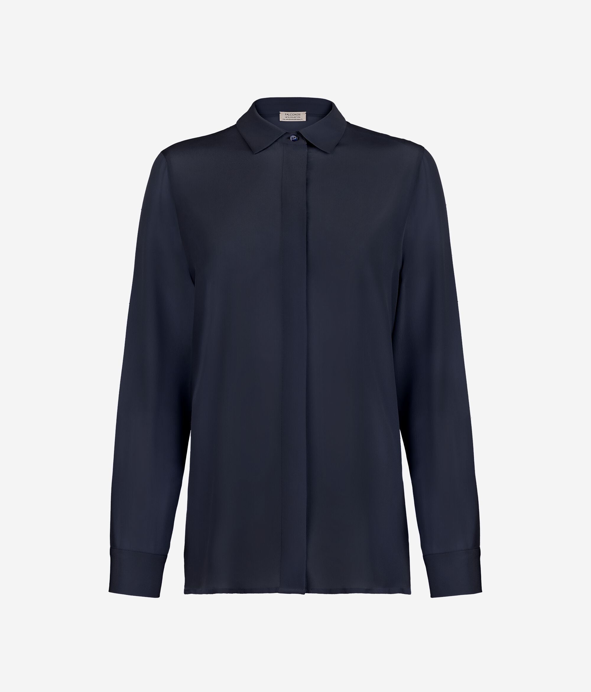 Silk Shirt with Collar