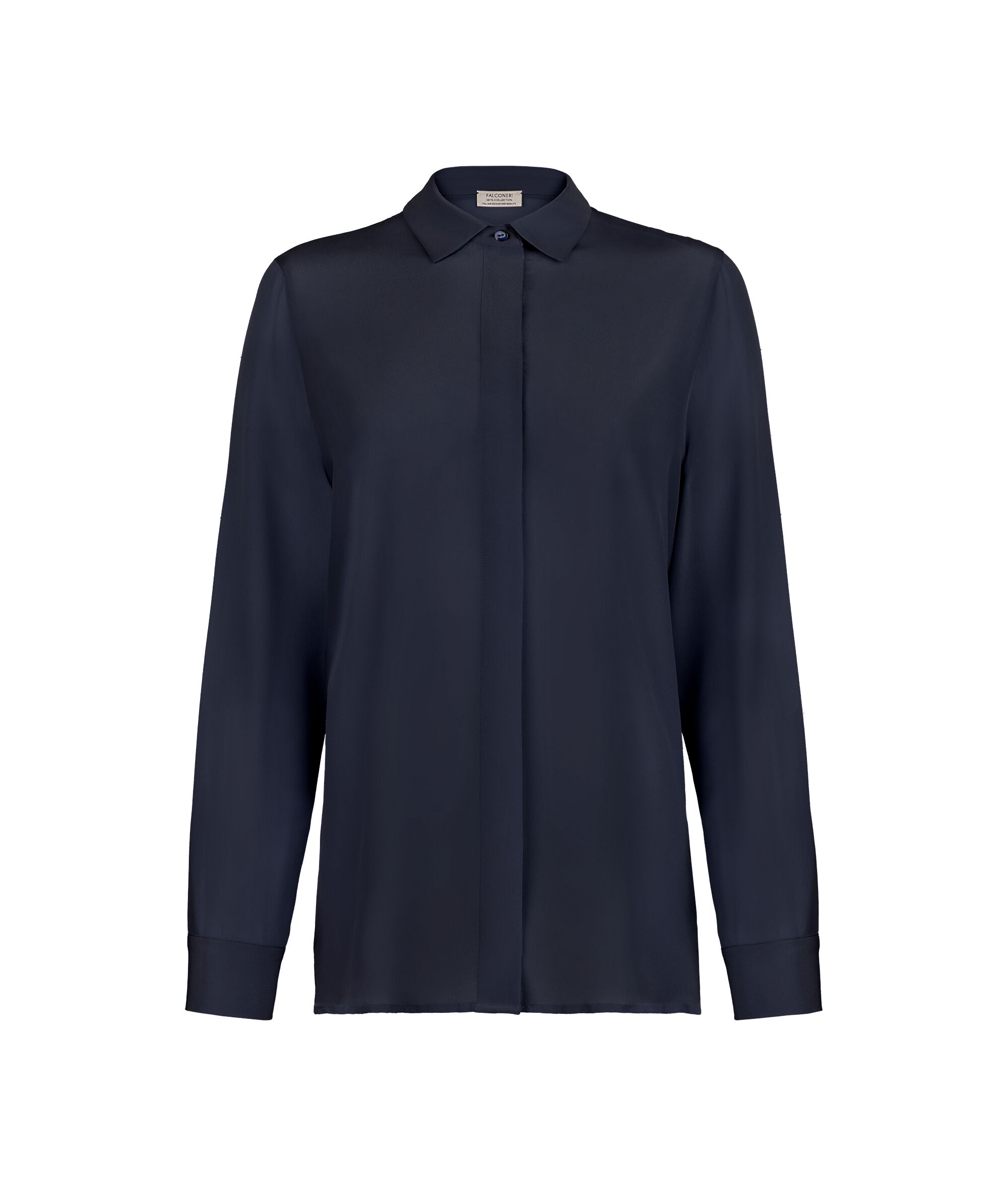 Silk Shirt with Collar