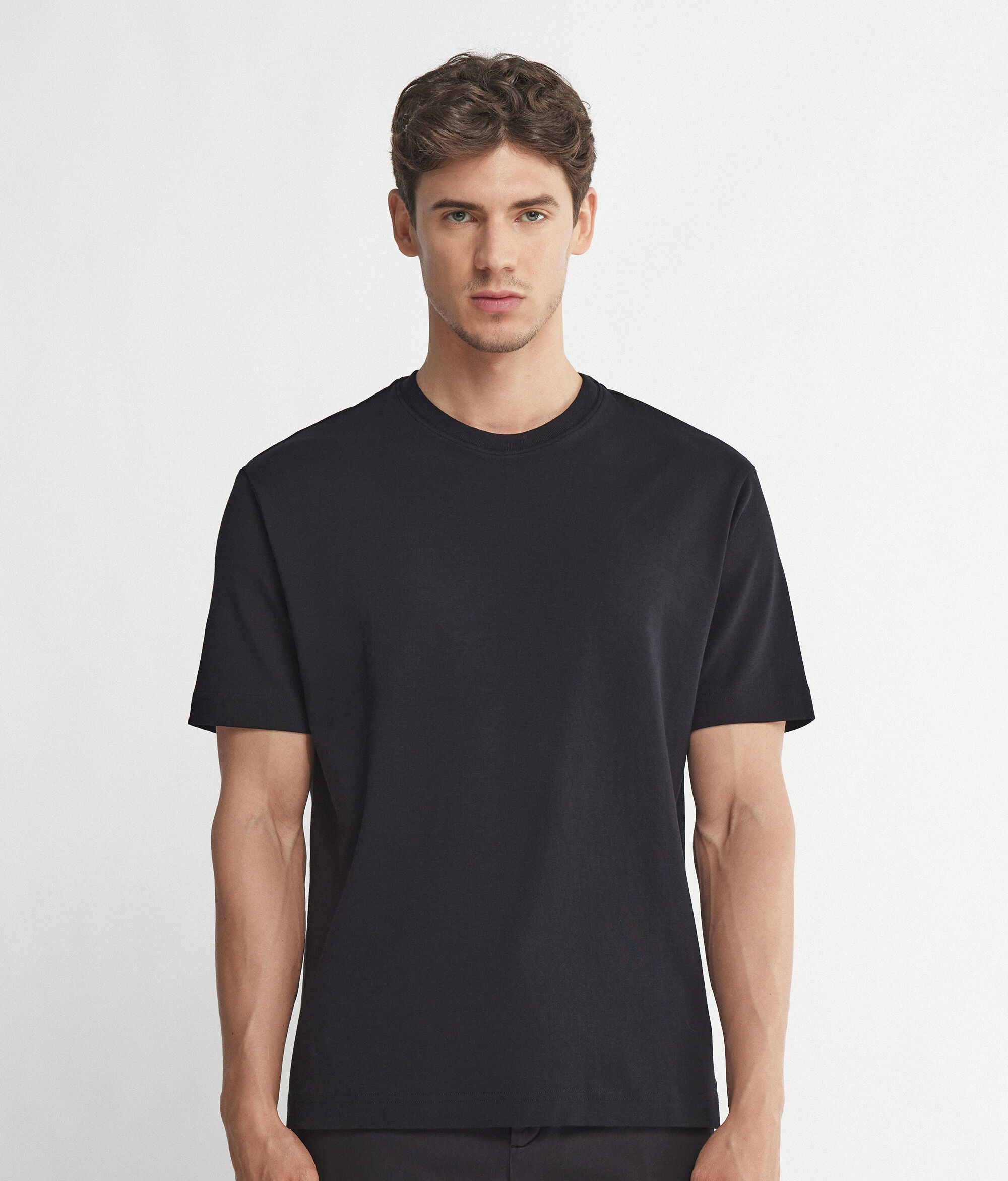 コットンジャージー クルーネック Tシャツ