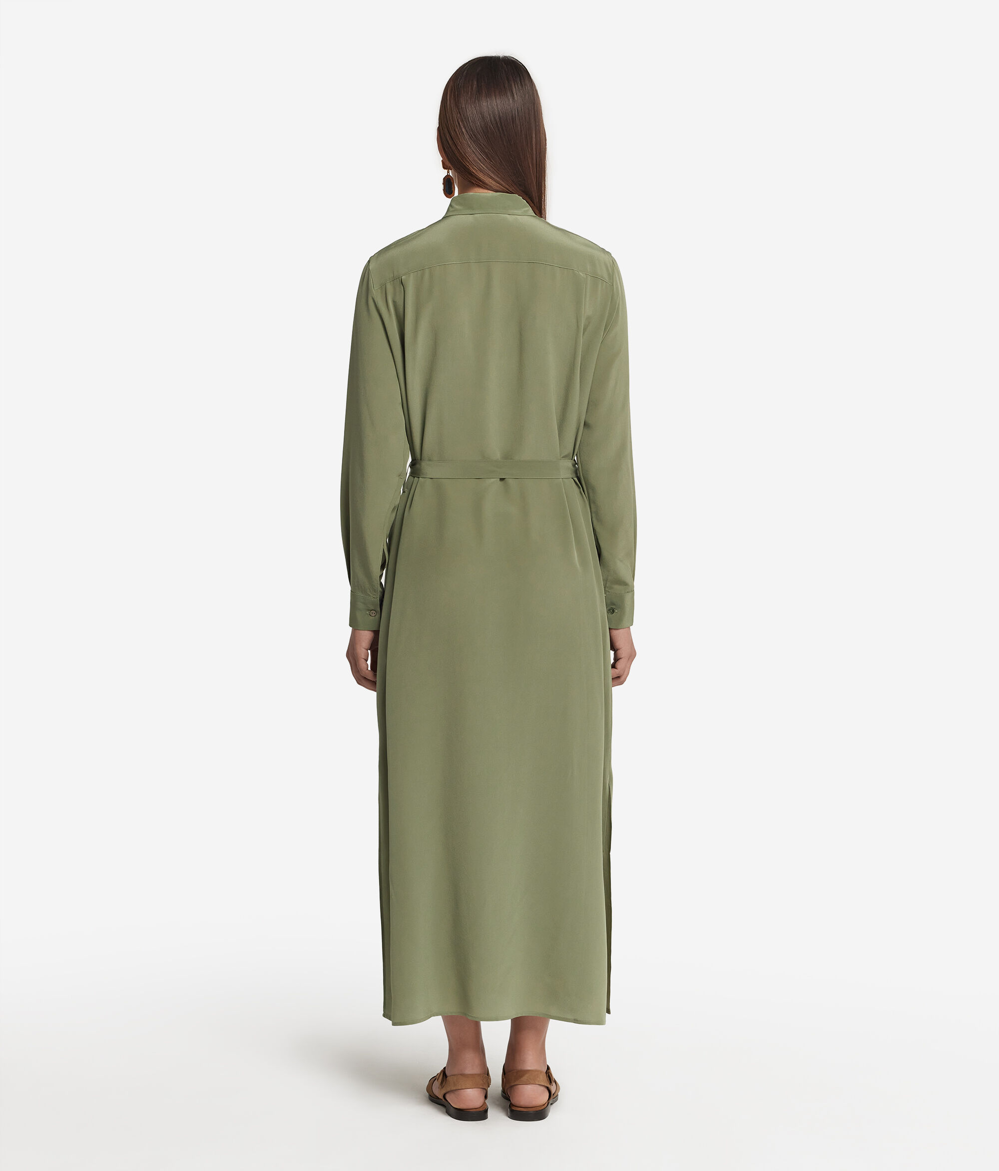 Silk Shirt Dress