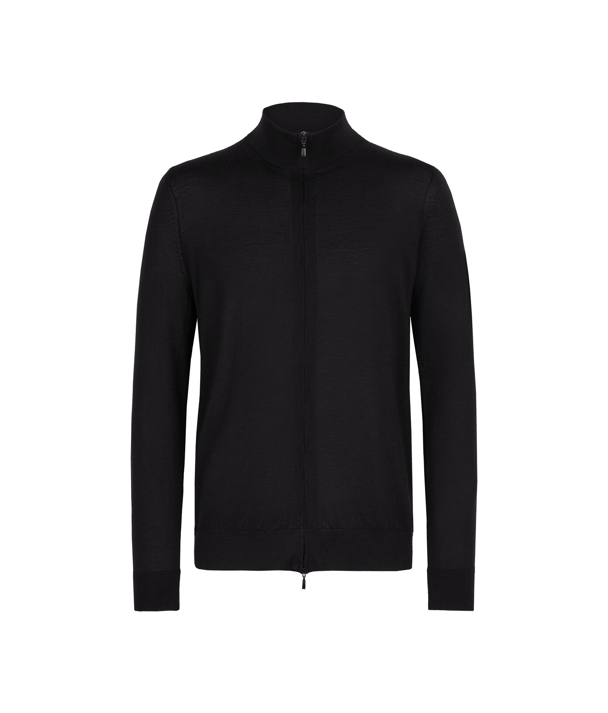 Cardigan com Fecho em Caxemira