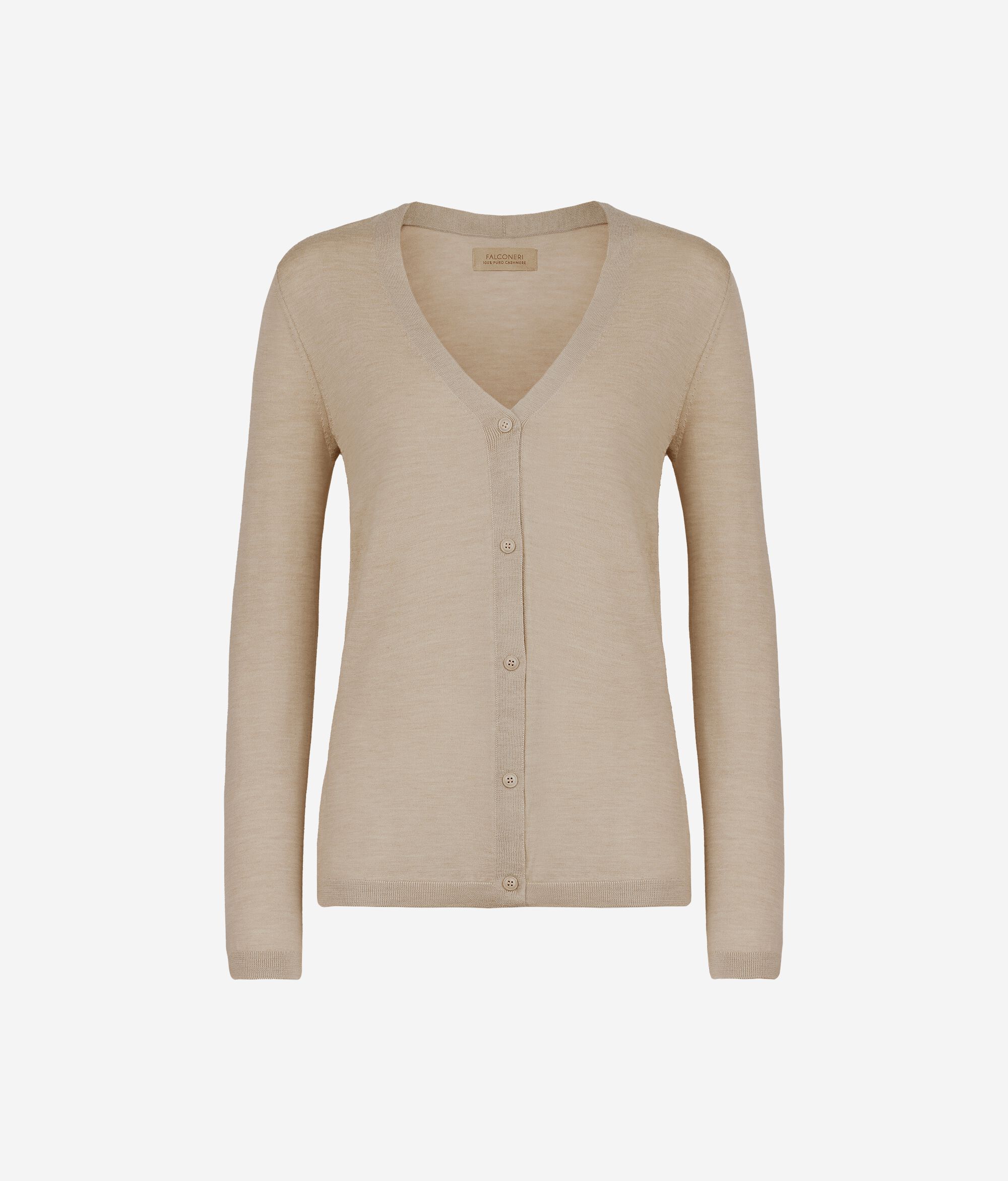 Strickjacke mit V-Ausschnitt aus Kaschmir Ultrafine