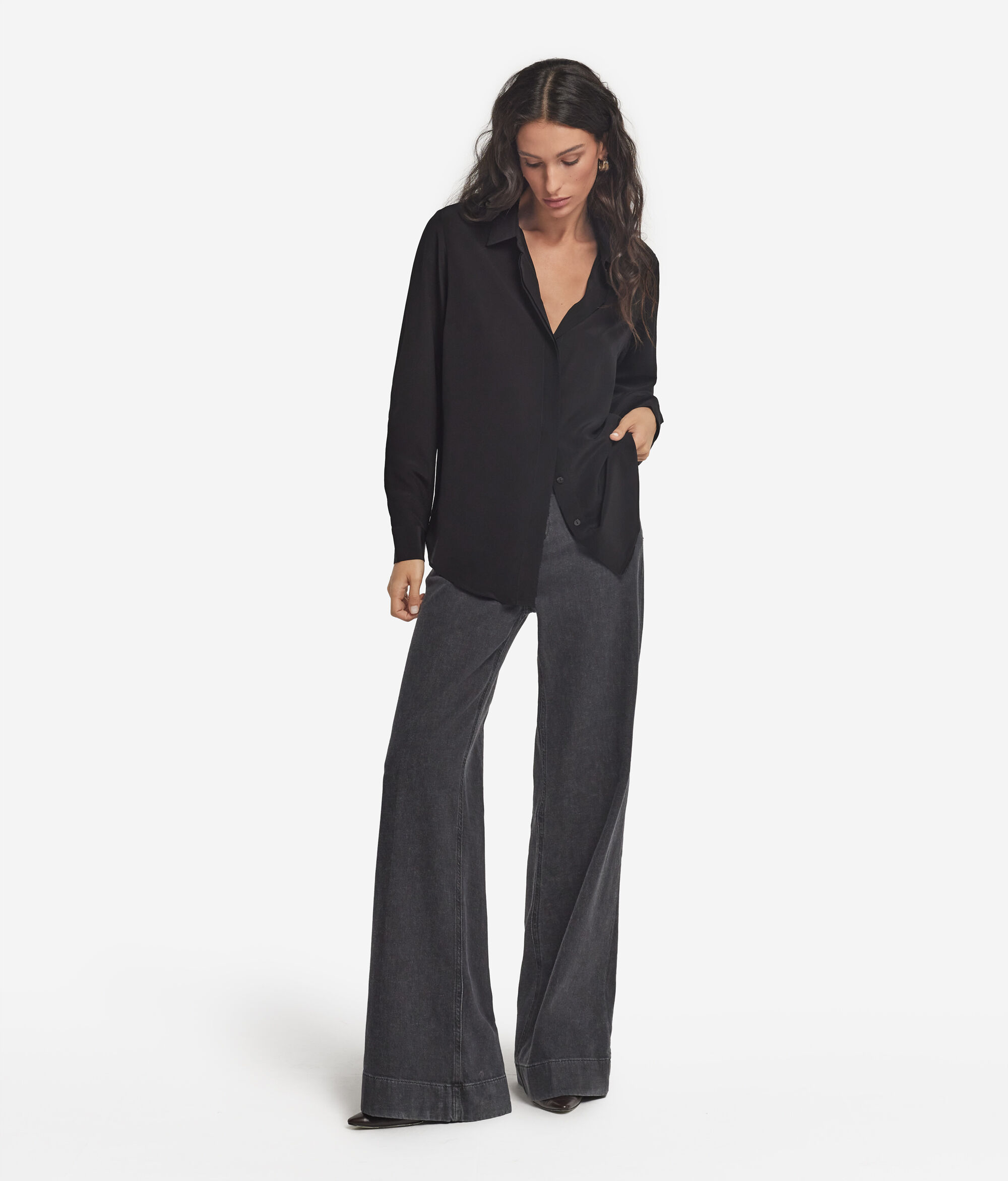 Silk Collared Shirt