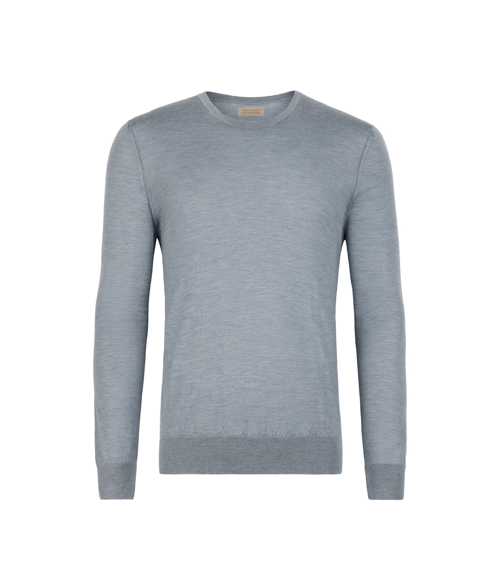 Jersey con cuello redondo de cashmere ultrafine