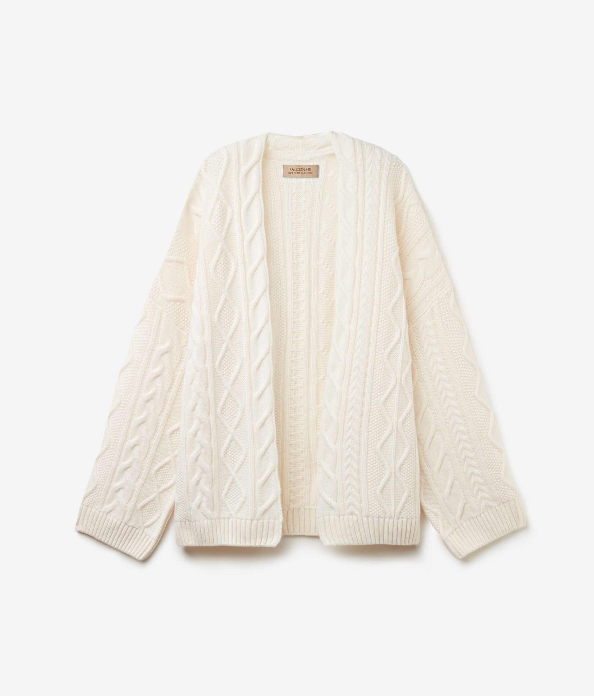 Cashmere Cape with Different Cable Stitches Pattern