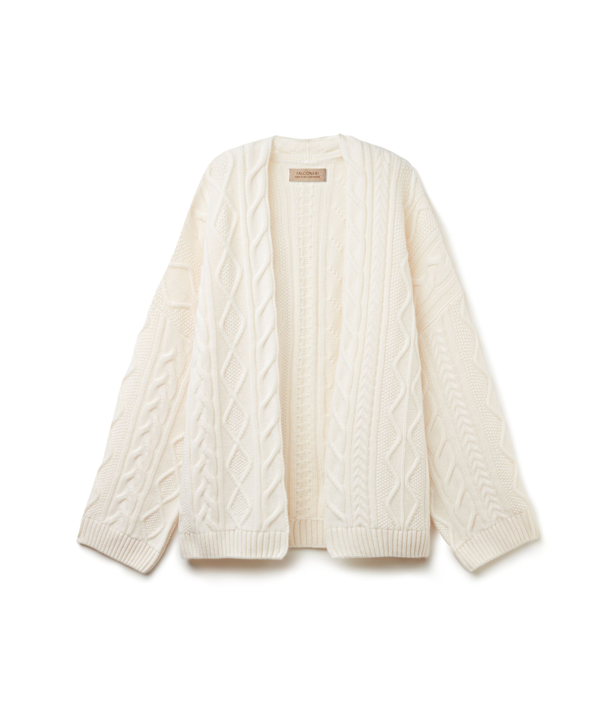 Cashmere Cape with Different Cable Stitches Pattern