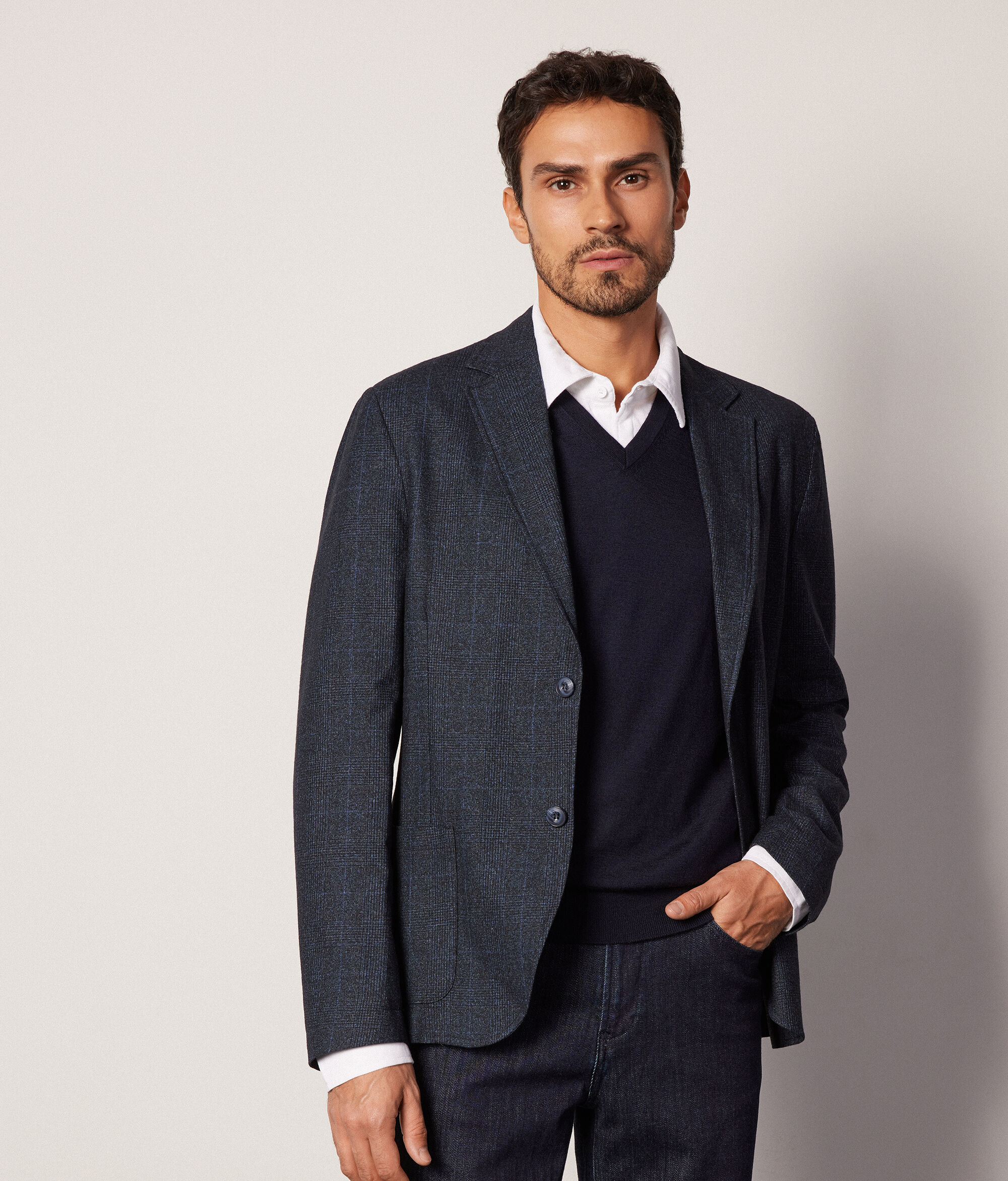 Gilet Scollo a V in Cashmere Ultrafine