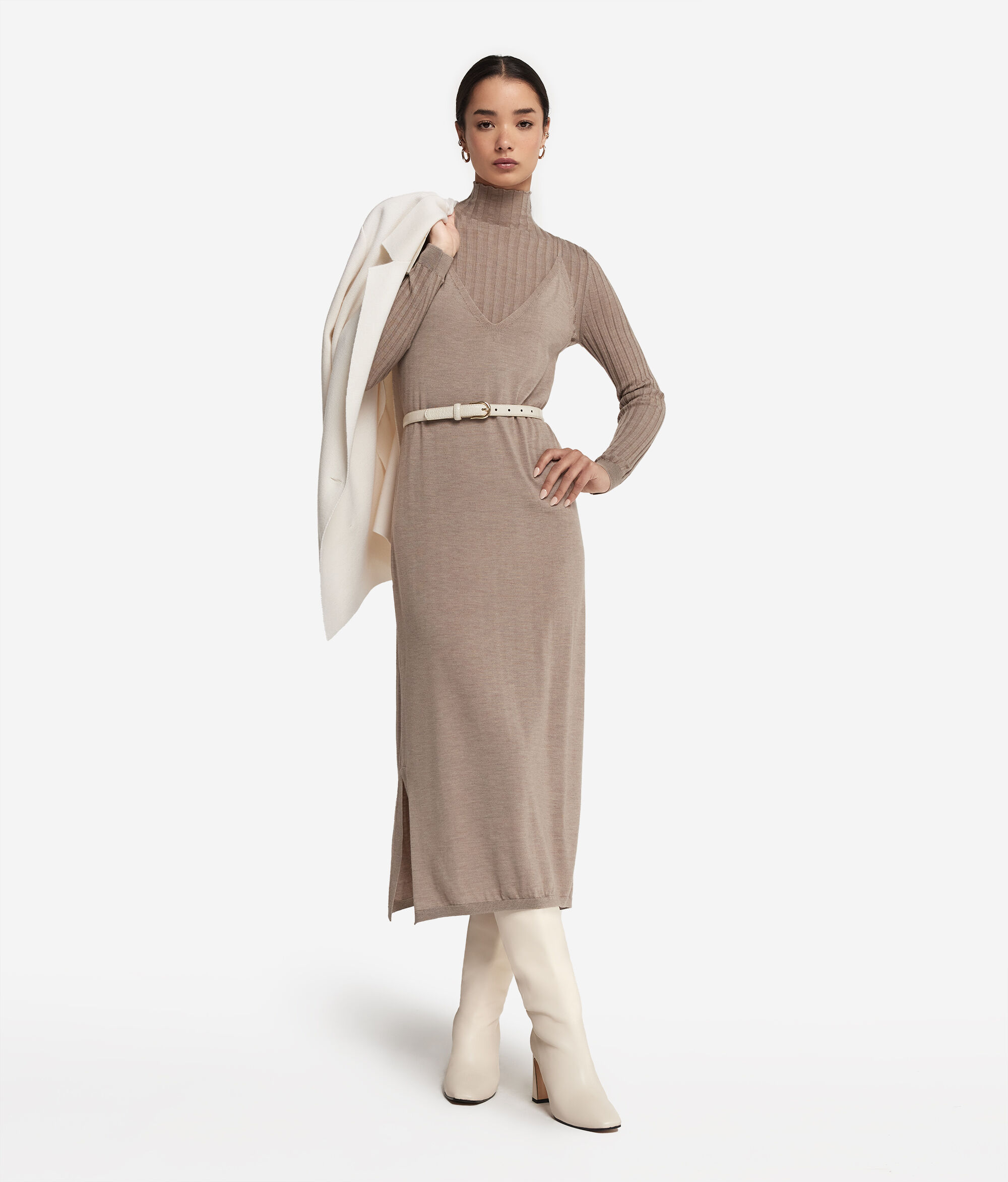 Kleid im Lingeriestil aus Kaschmir Ultrafine