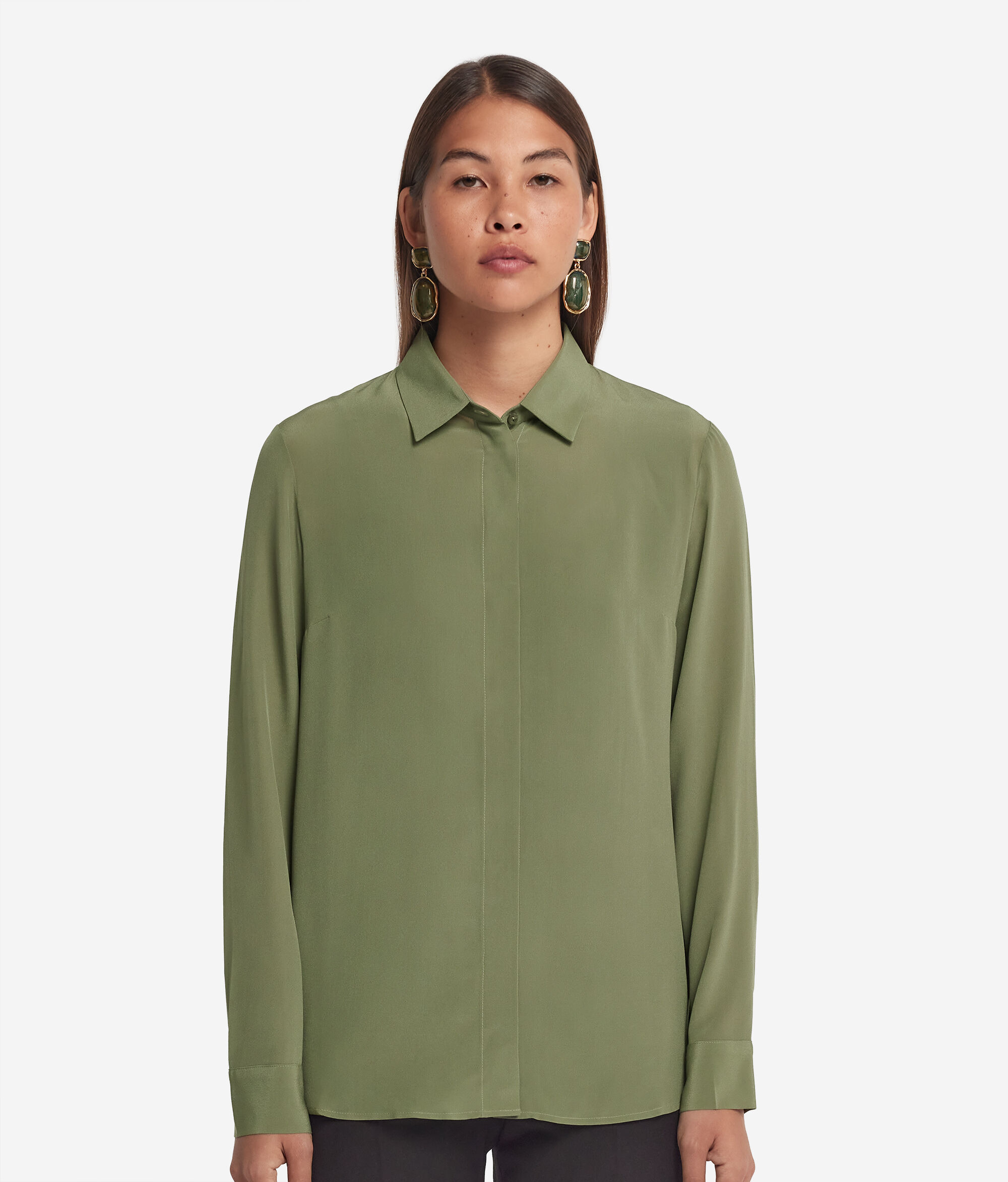 Camicia con Colletto in Seta