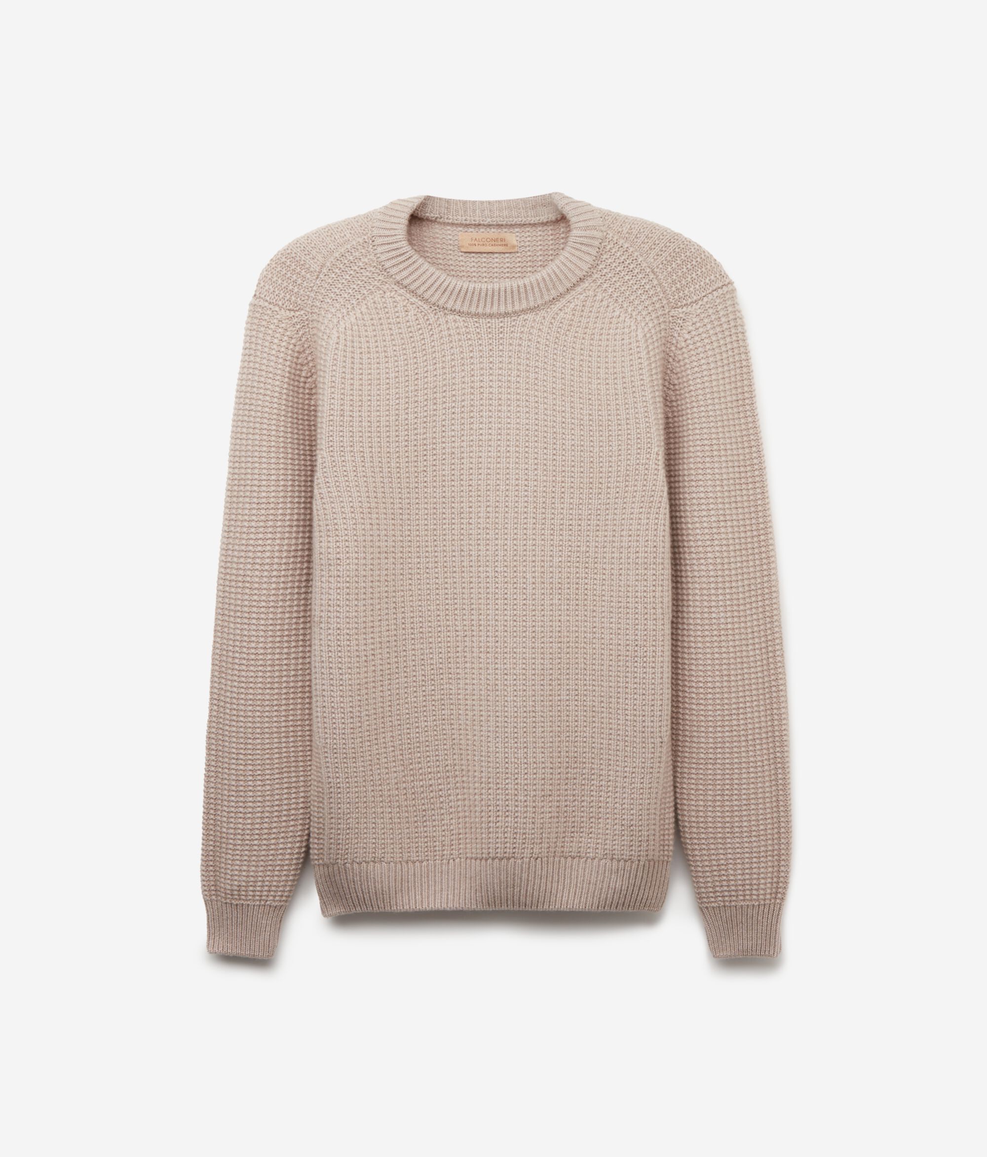 Ribbed Ultrasoft Cashmere Round-Neck Jumper