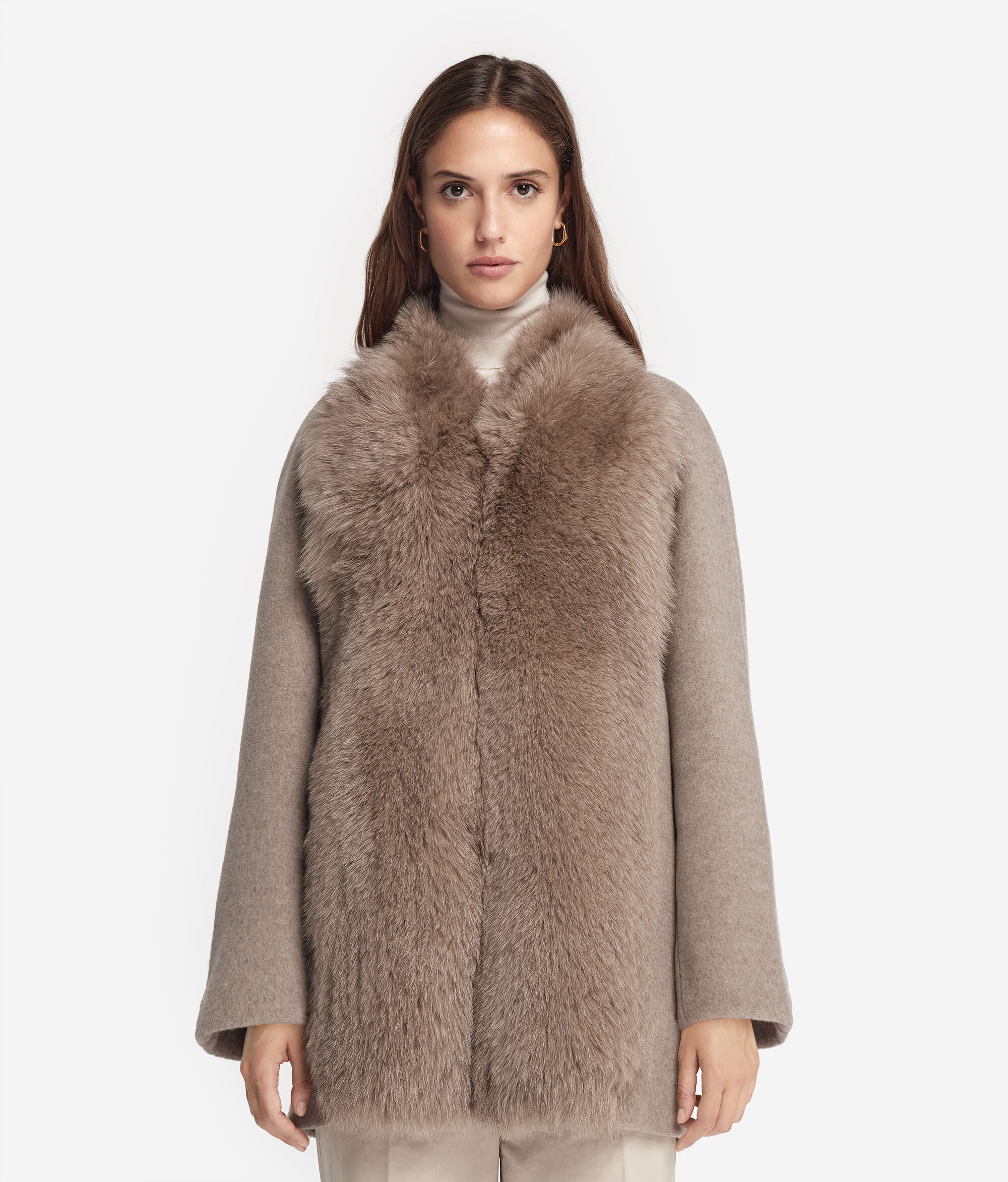 Παλτό από Cashmere με Γούνα