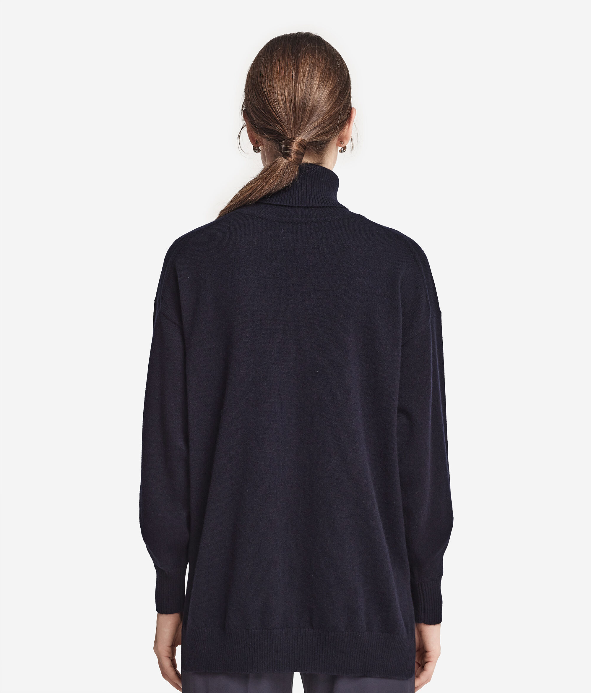 Ultrasoft Cashmere Turtleneck with Slits
