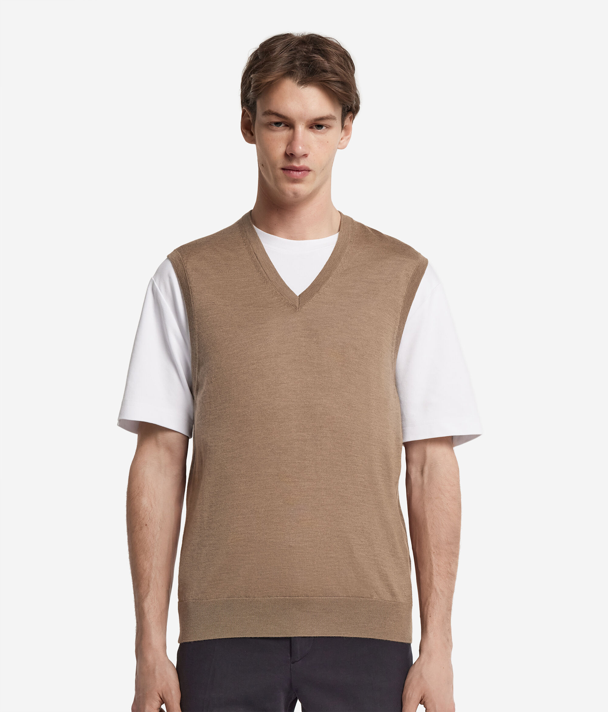 Ultrafine Cashmere V-Neck Vest