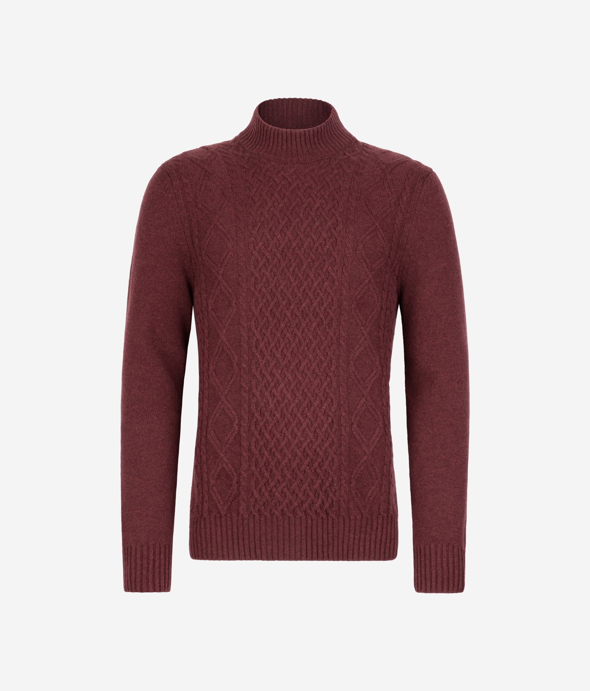 Dolcevita con motivo Fisherman in Cashmere Ultrasoft