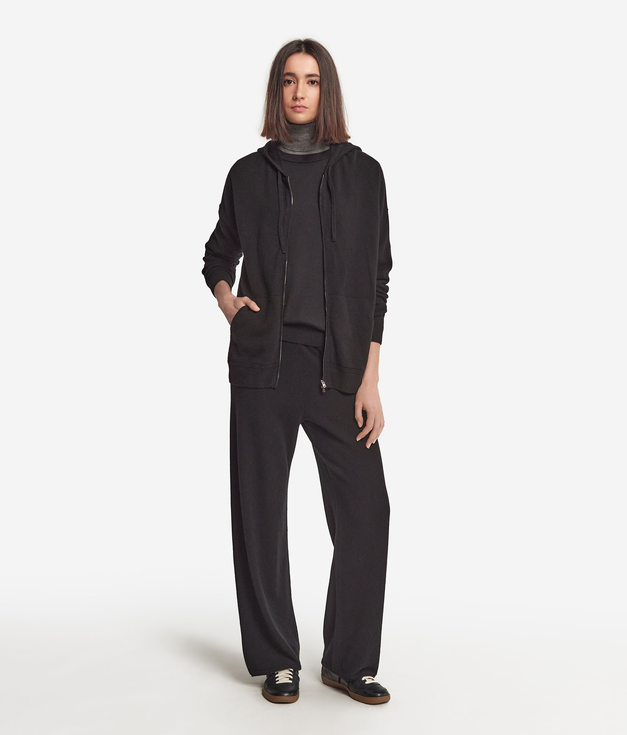 Felpa in Cashmere Ultrasoft con Cappuccio