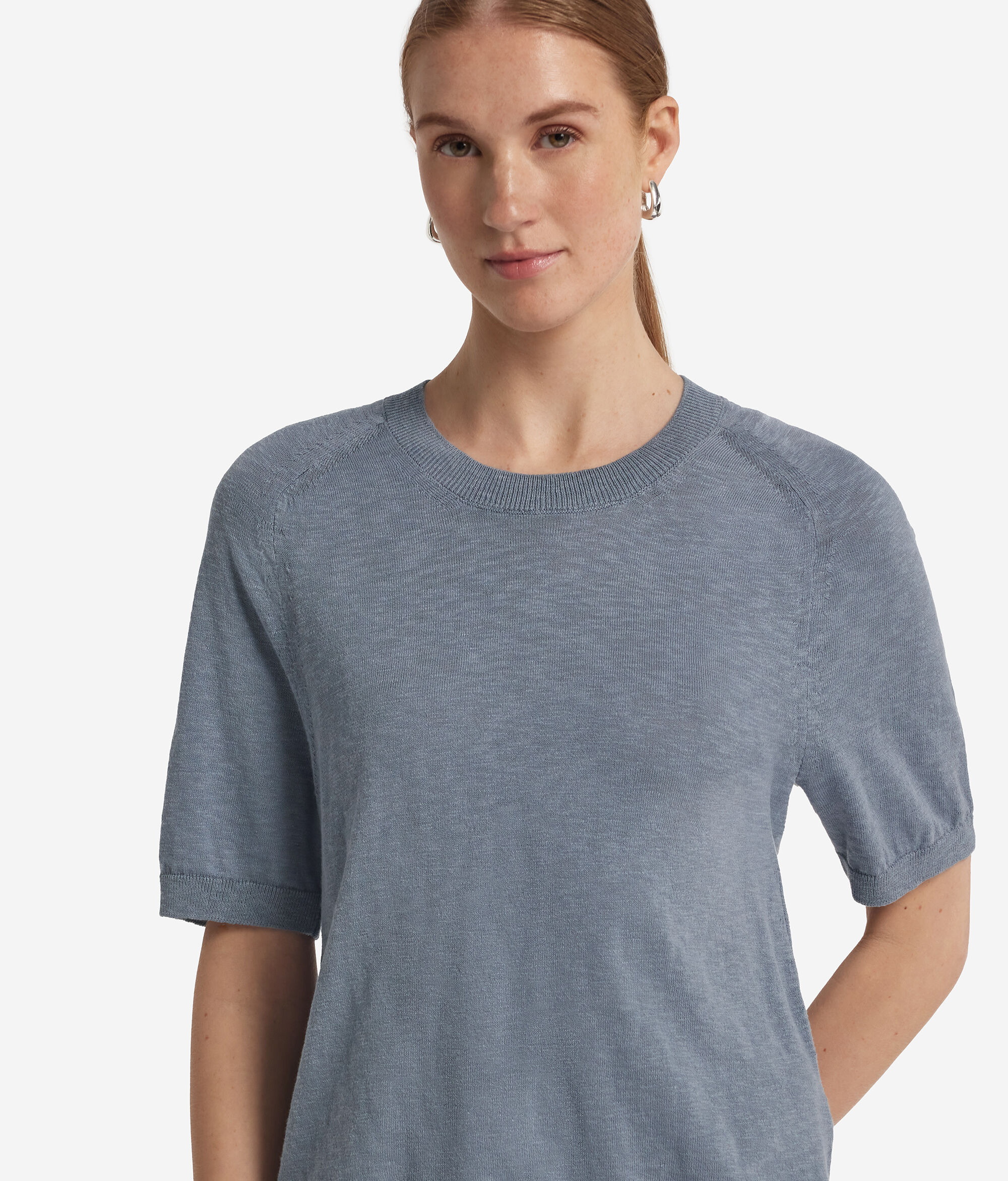 ツイスト クルーネック Tシャツ